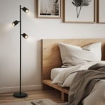 Lámpara de pie Ida, negra, 3 luces, altura 141 cm, GU10