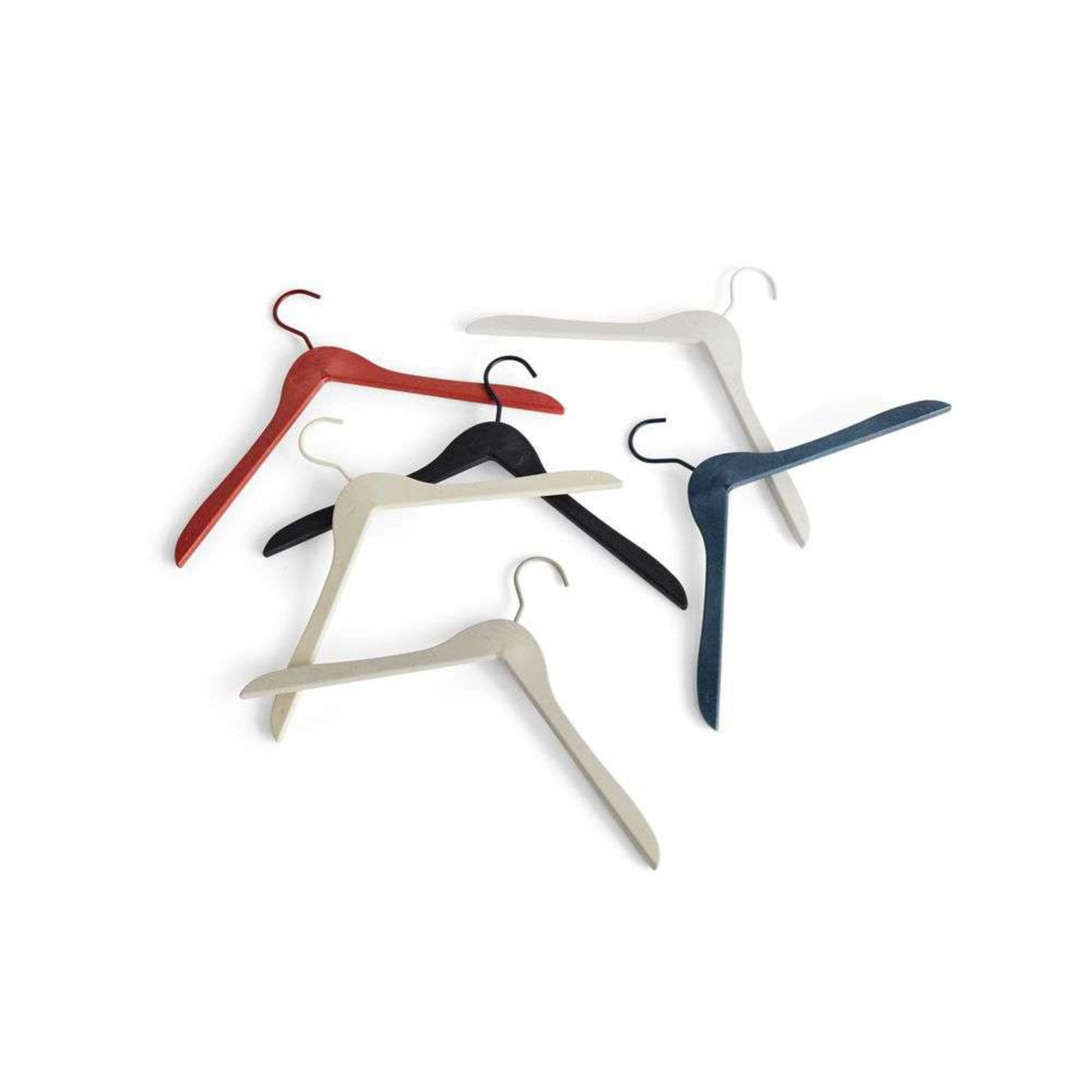 Coat Hanger Set of 4 Cream - HAY