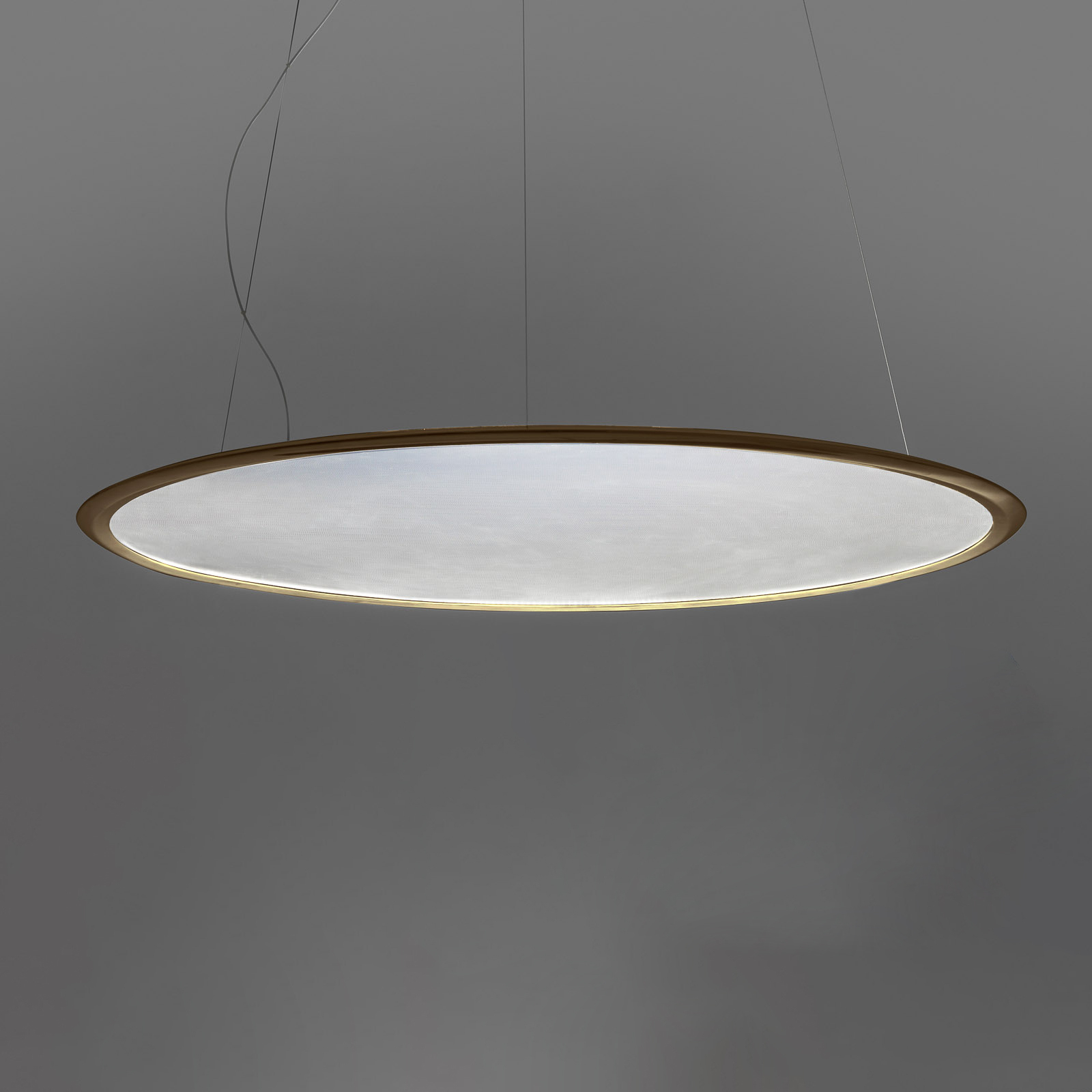 Artemide Discovery pendant light, horizontal bronze