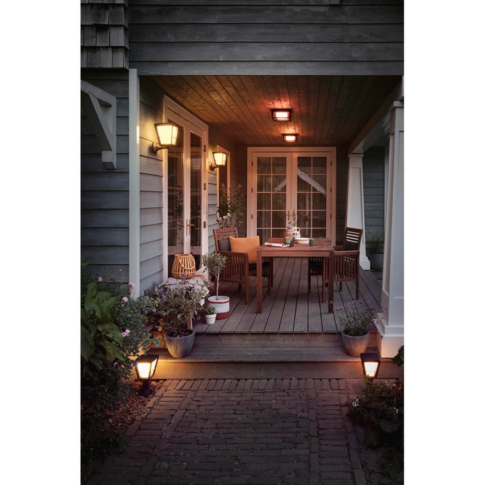 Econic Udendørs Bedlampe Low White/Color Amb. - Philips Hue