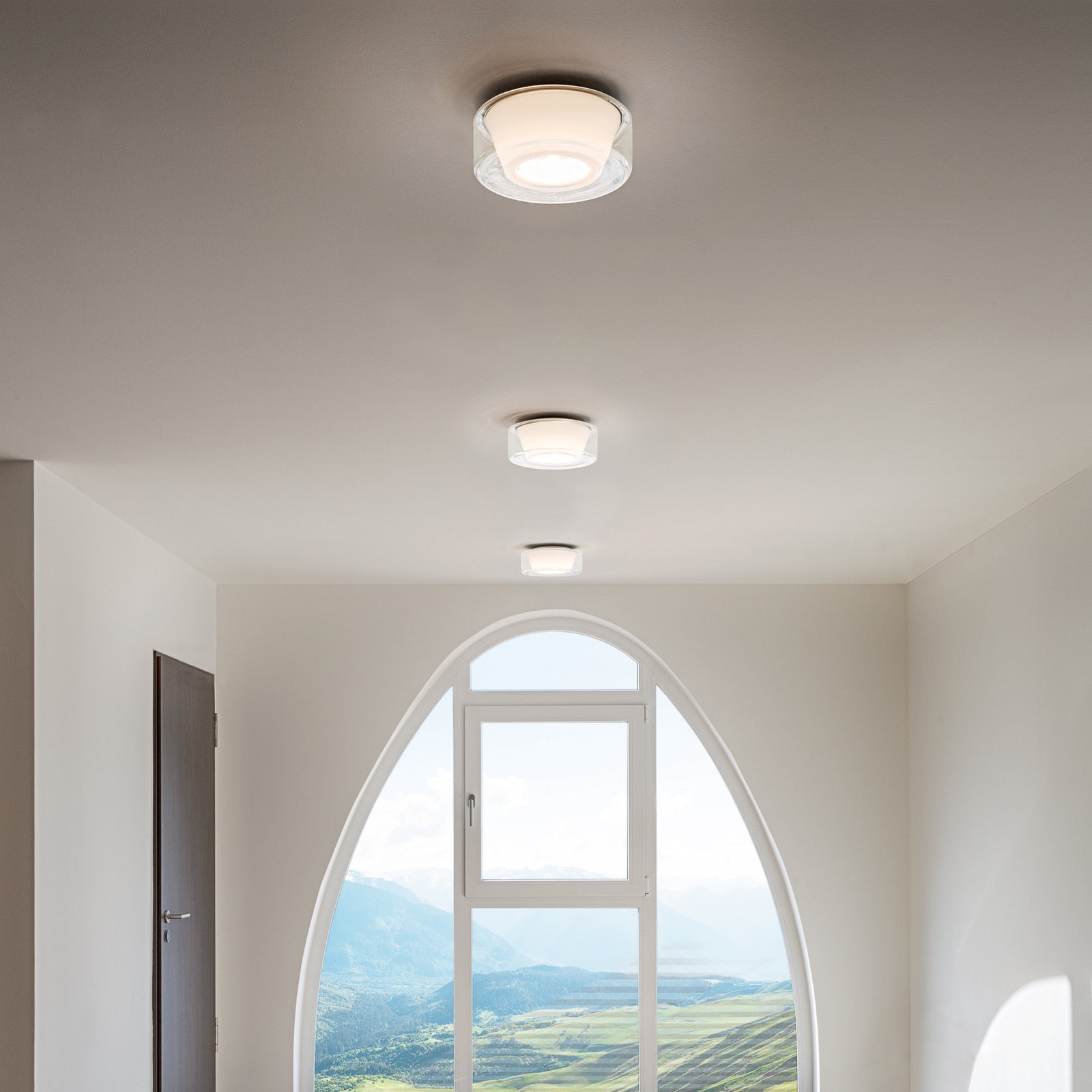 Curling M Deckenlampe 927 Glas/konisch - serien.lighting