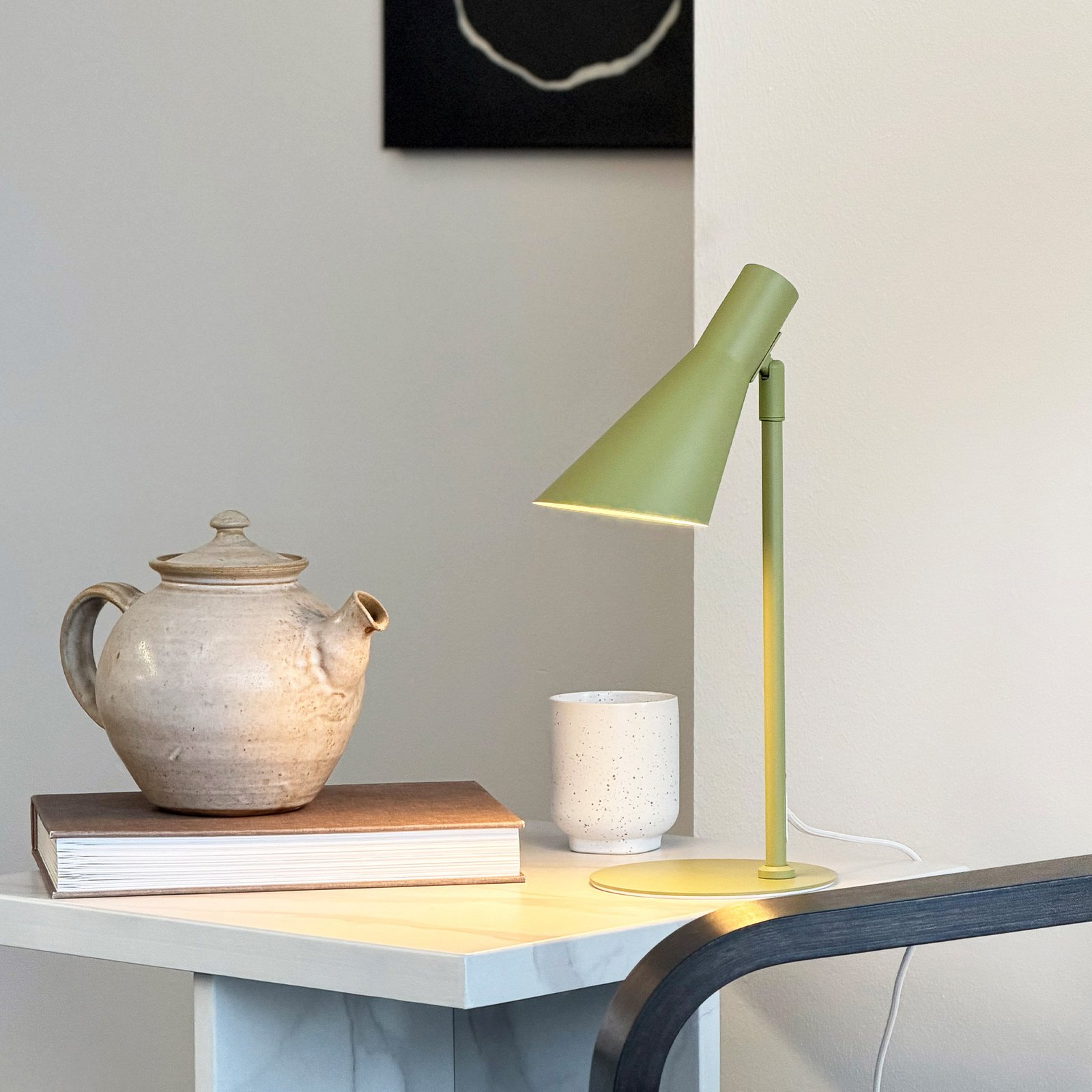 DL12 Tafellamp Mini, groen, E14, metaal - Dyberg Larsen