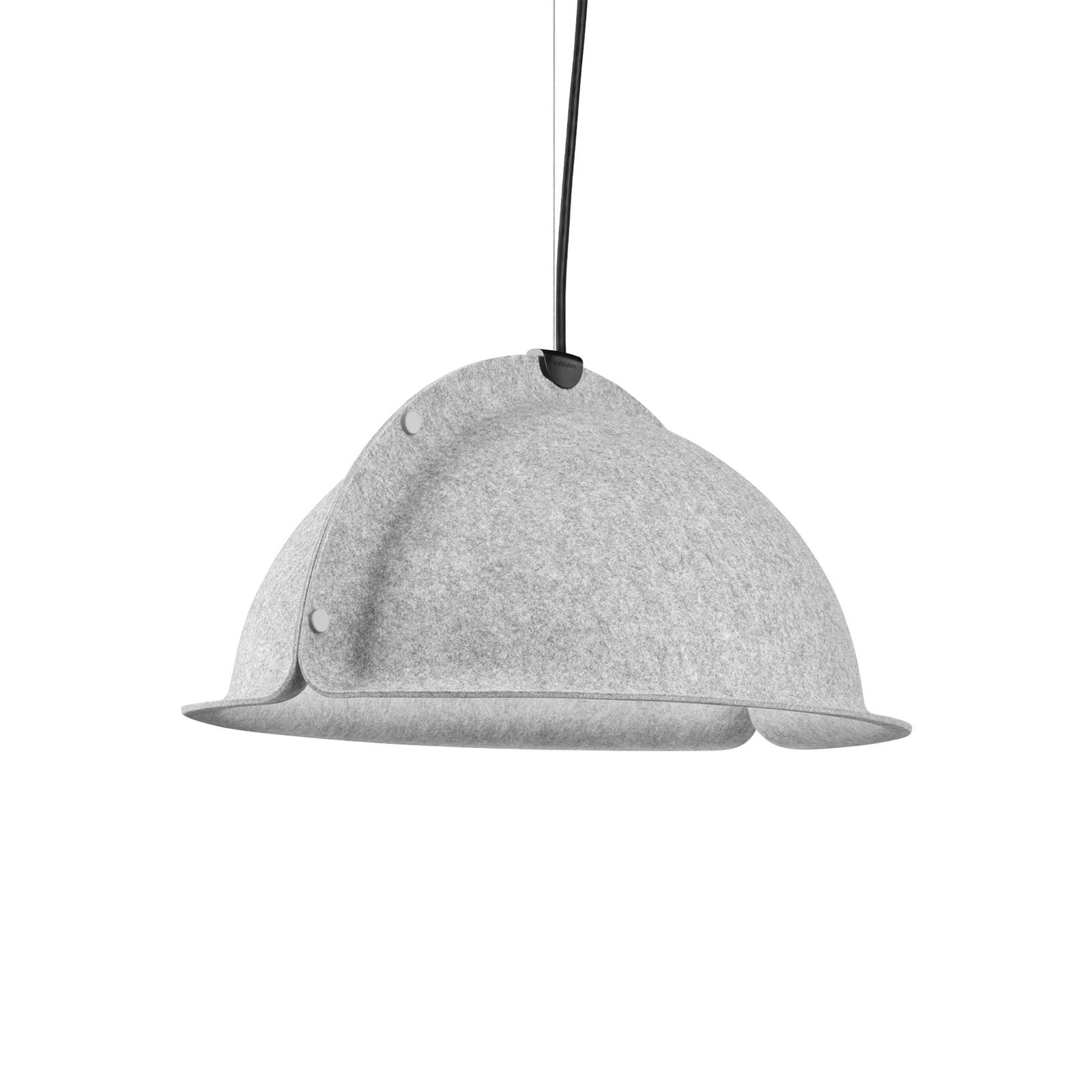 Suspension LED Hood Mini 1x23W Ø60cm gris clair