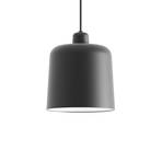 Luceplan lampada a sospensione Zile nero opaco, Ø 20 cm