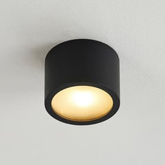 Arcchio allvalgusti Nieva, G9, must, ümmargune, Ø 10cm, metall