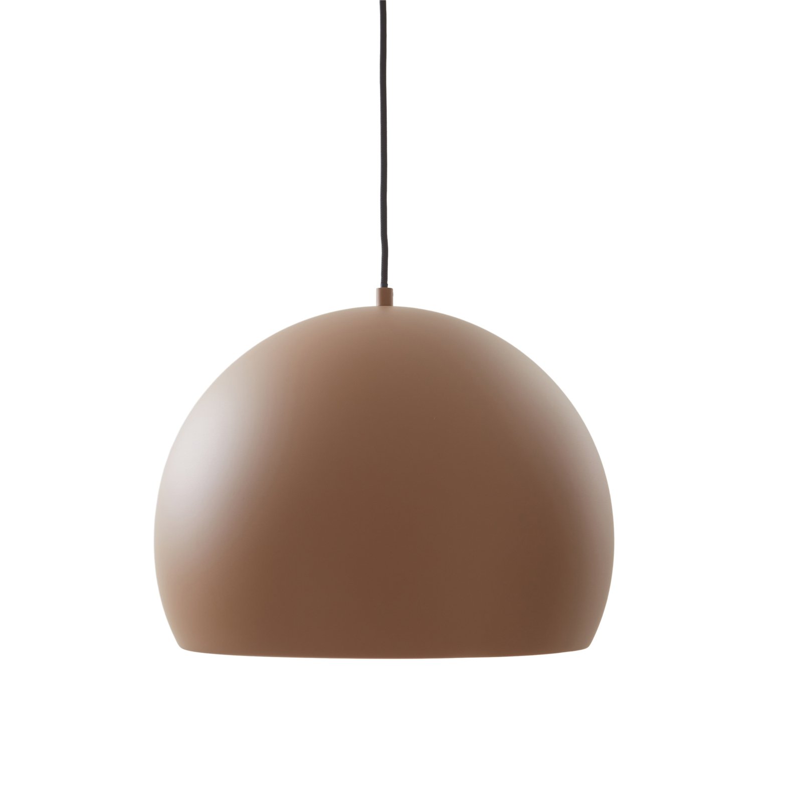 Lucande LED-pendel Lythara, brun, Ø 50 cm, aluminium