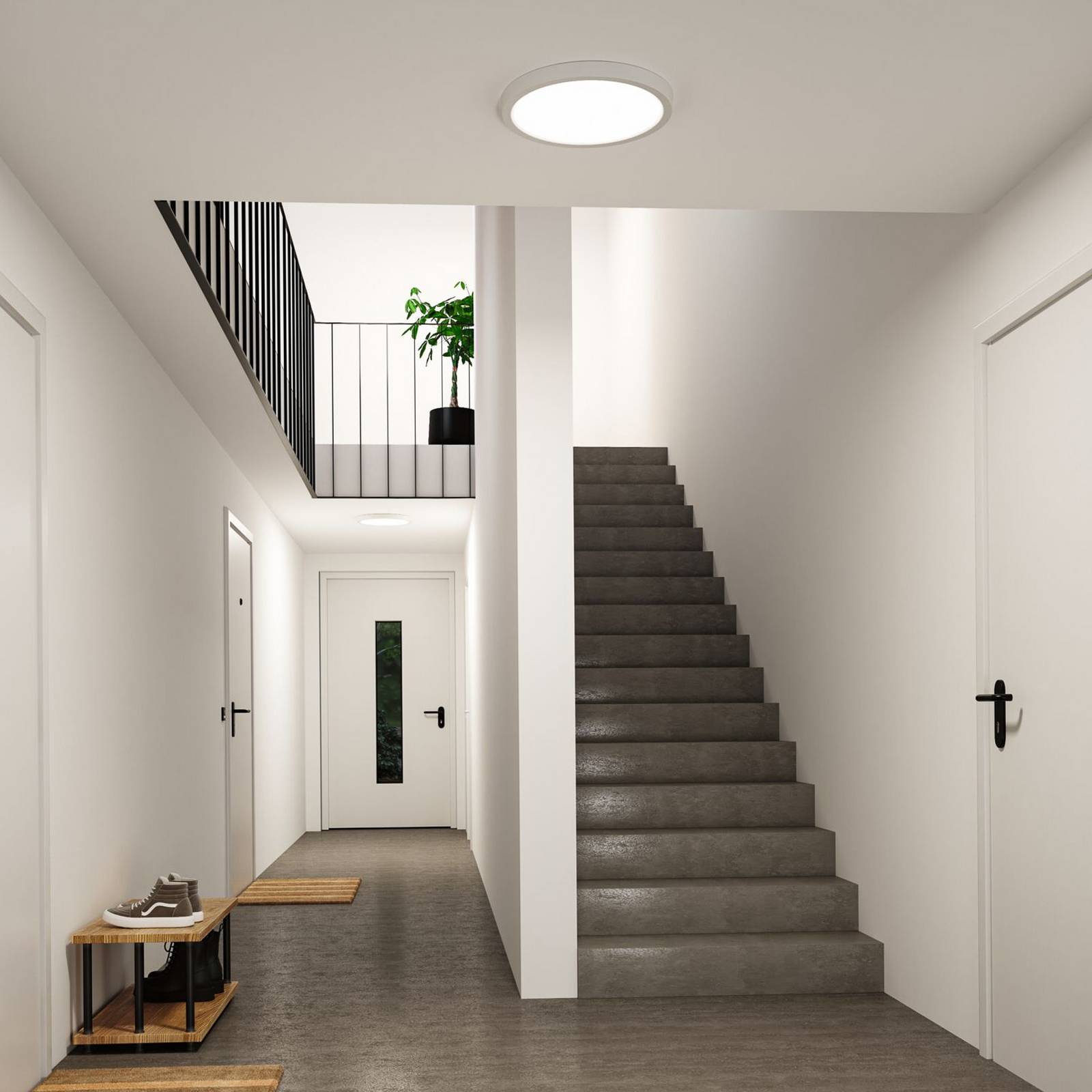 Paulmann LED-taklampe Abia 2, Ø 40 cm, hvit, CCT
