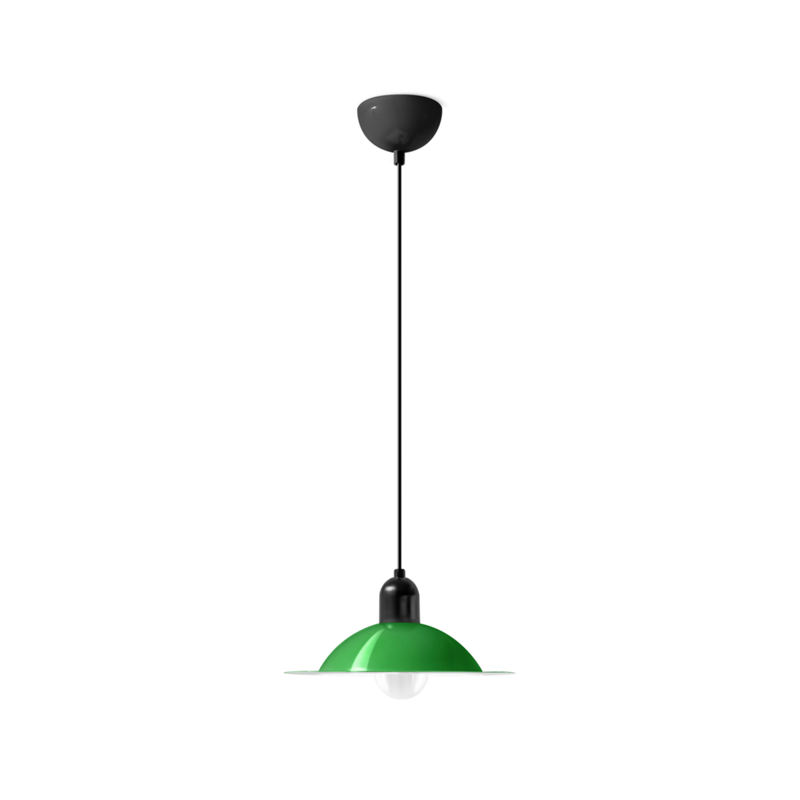 Stilnovo Lampiatta candeeiro de suspensão LED, Ø 28cm, verde
