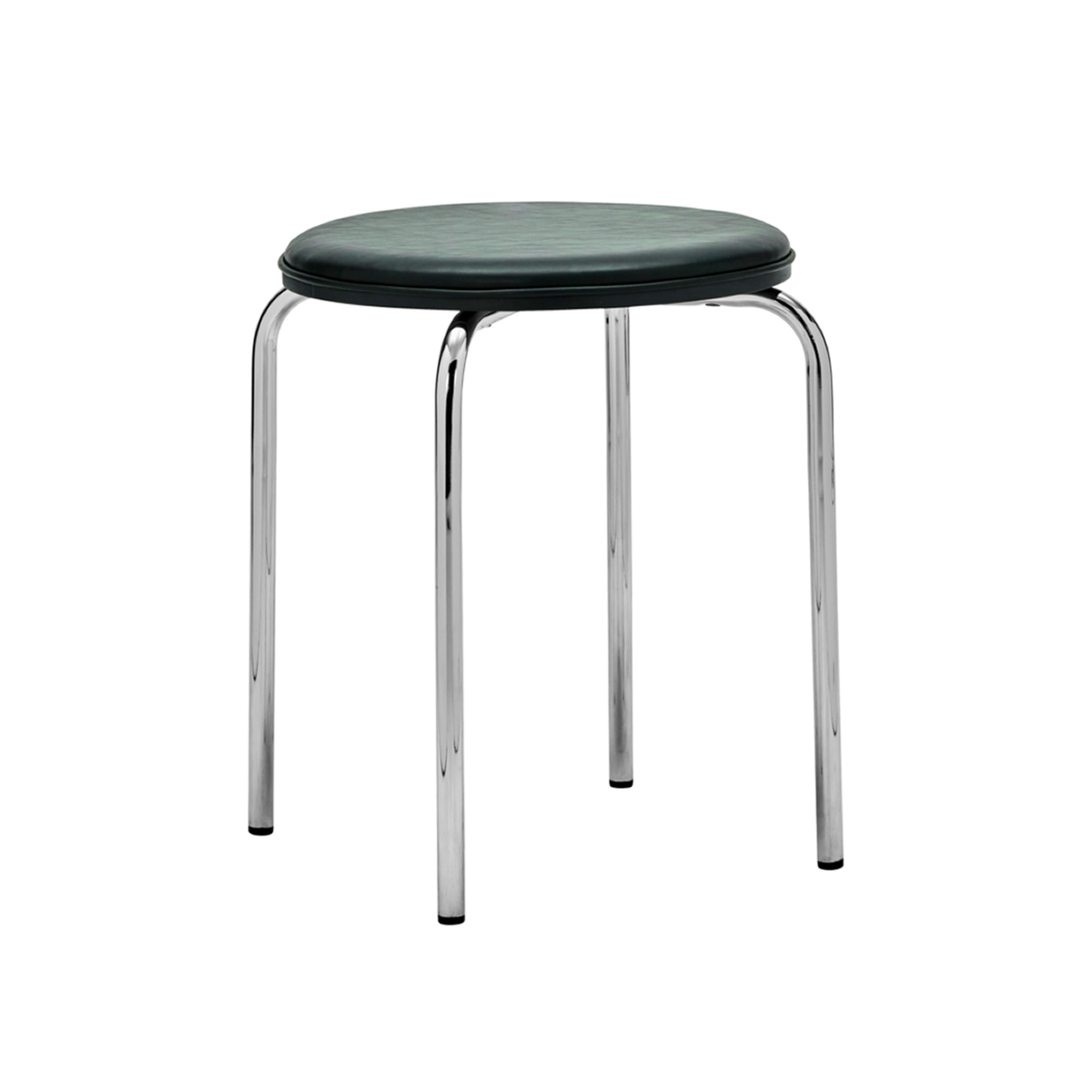 Comma stool, dark green polyester, height 45 cm - House Doctor
