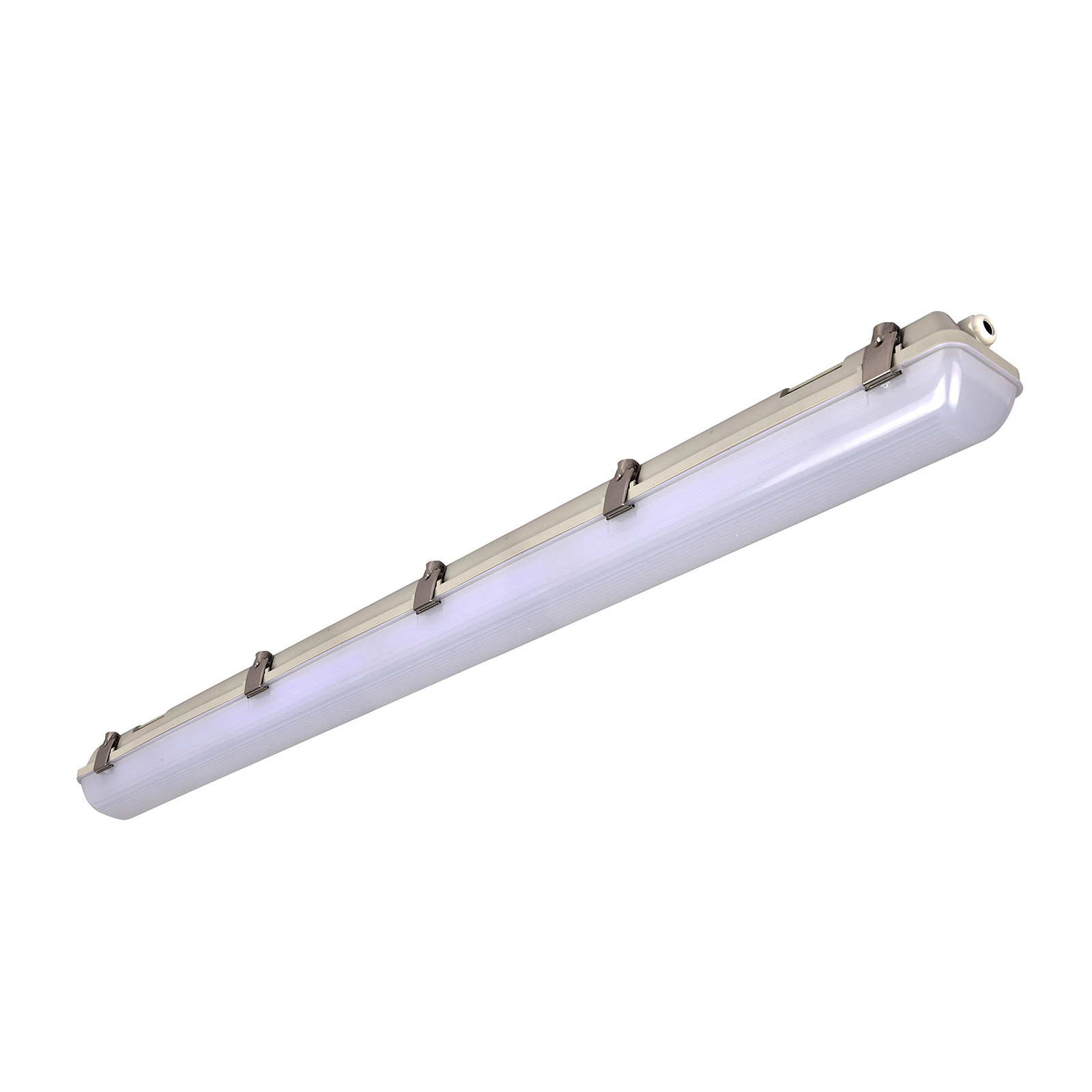 659 LED moisture-proof light, grey, 126 cm, 25 W