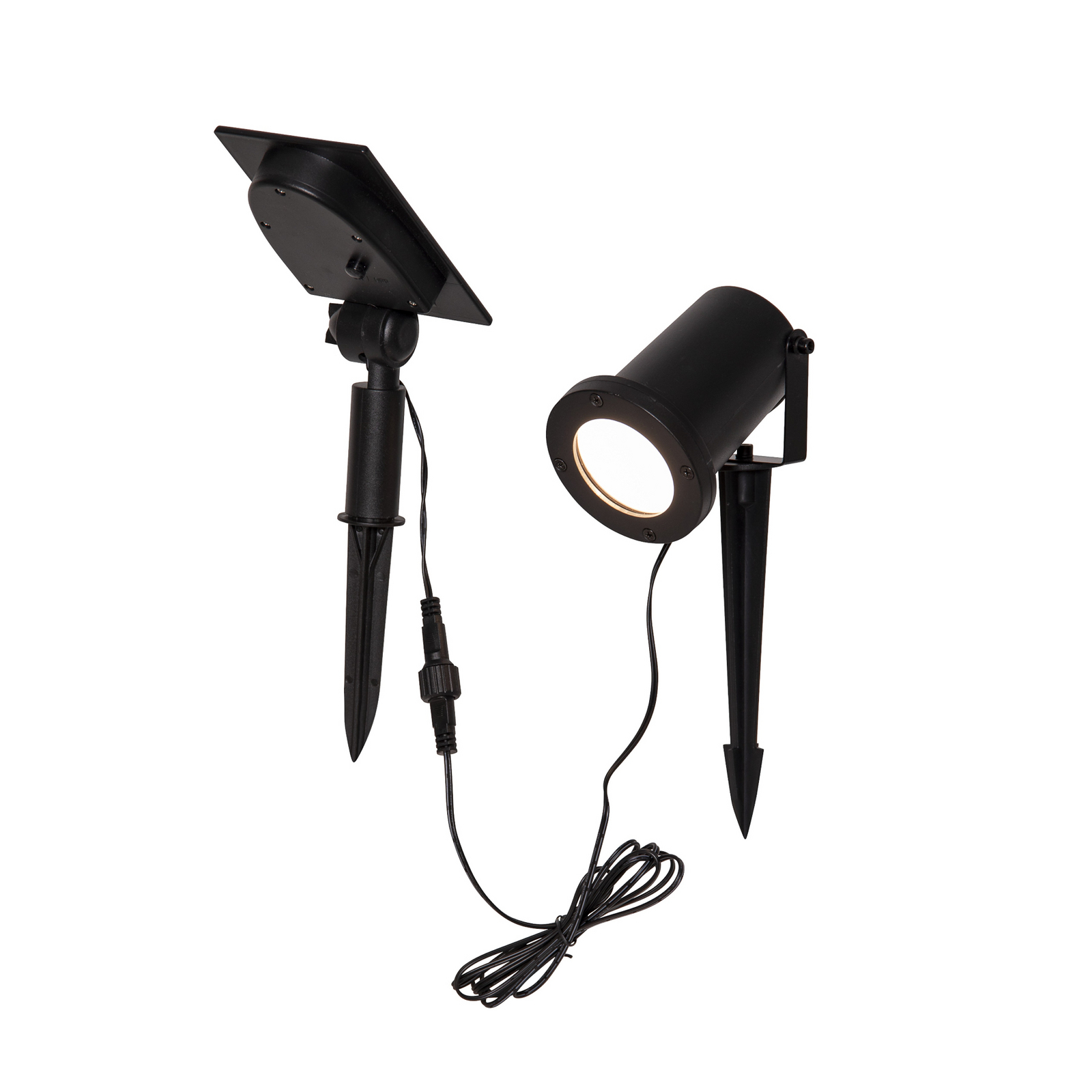 LED-zonne-spot Powerspot 10 cm 3000 K, 50 lm, zwart, grondpen LED-zonne-spot Powerspot 10 cm 3000 K, 50 lm, zwart, grondpen