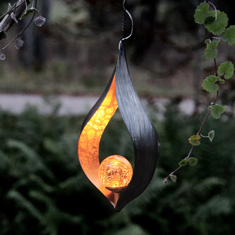 Efektowna lampa solarna LED Melilla do zawieszenia