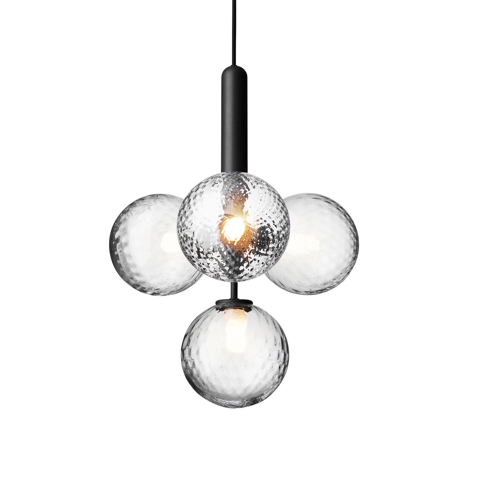 Miira 4 Candelabru Rock Grey/Optic Clear - Nuura