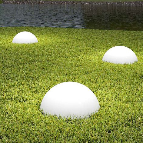 Lindby Nikau LED-Solarleuchte, weiß, 3er-Set