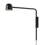 FRANDSEN LED-vegglampe Satellite, svart, utspring 47 cm