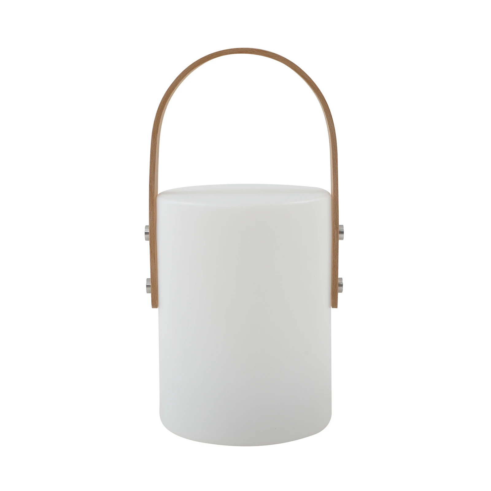 Lindby LED-batteridrevet udendørs bordlampe Juria, hvid, CCT, IP44
