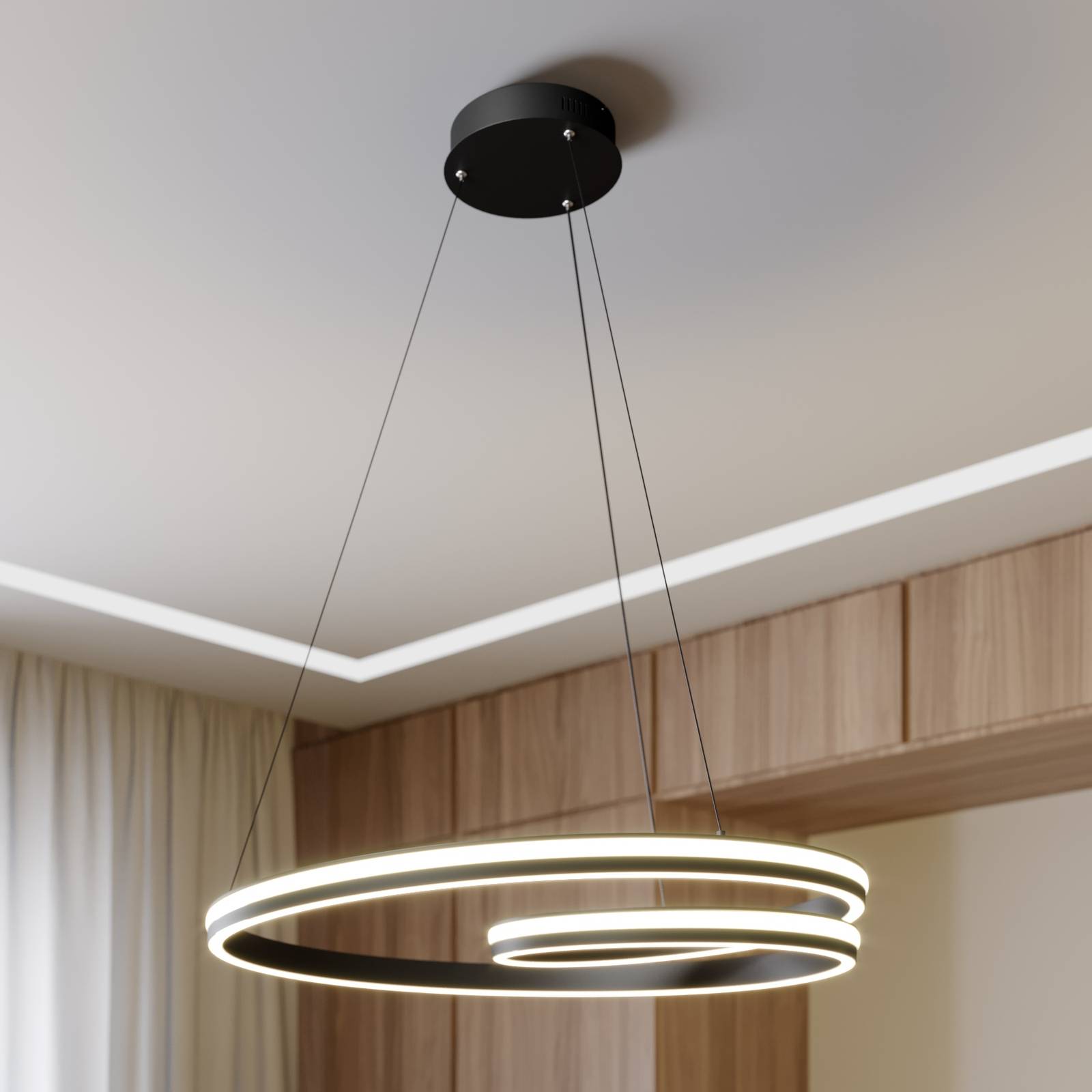 Lucande Gwydion LED hanglamp, 80 cm