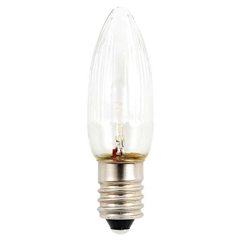 E10 0,3W 14-55V LED-Ersatzlampen 3er Pack Kerze