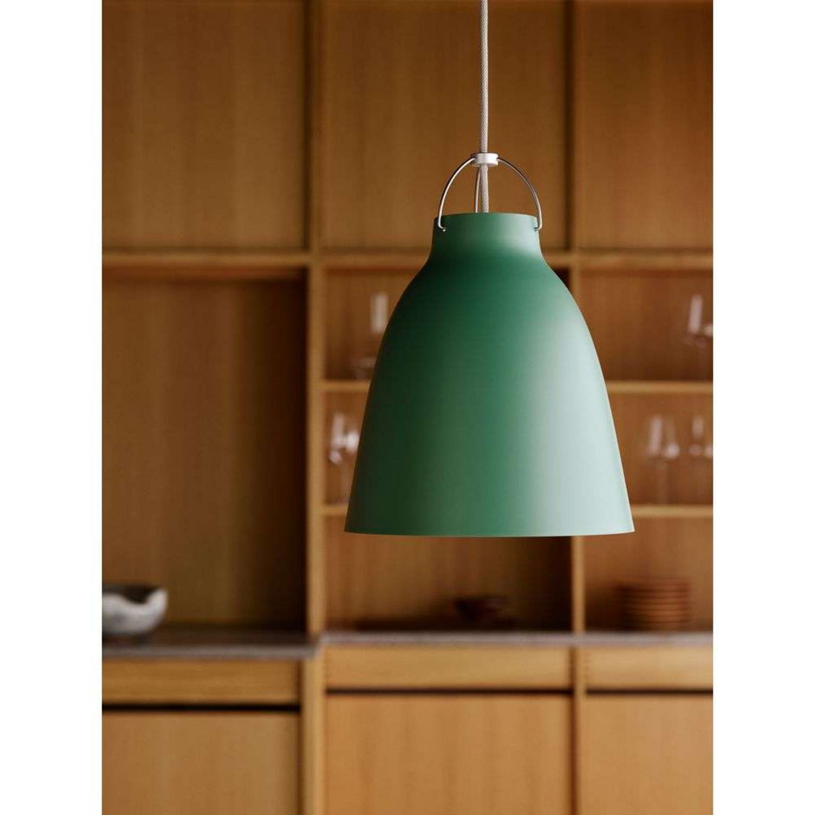 Caravaggio™ P1 Pendel Mat Patina Grøn FRITZ HANSEN - Stue - Metal