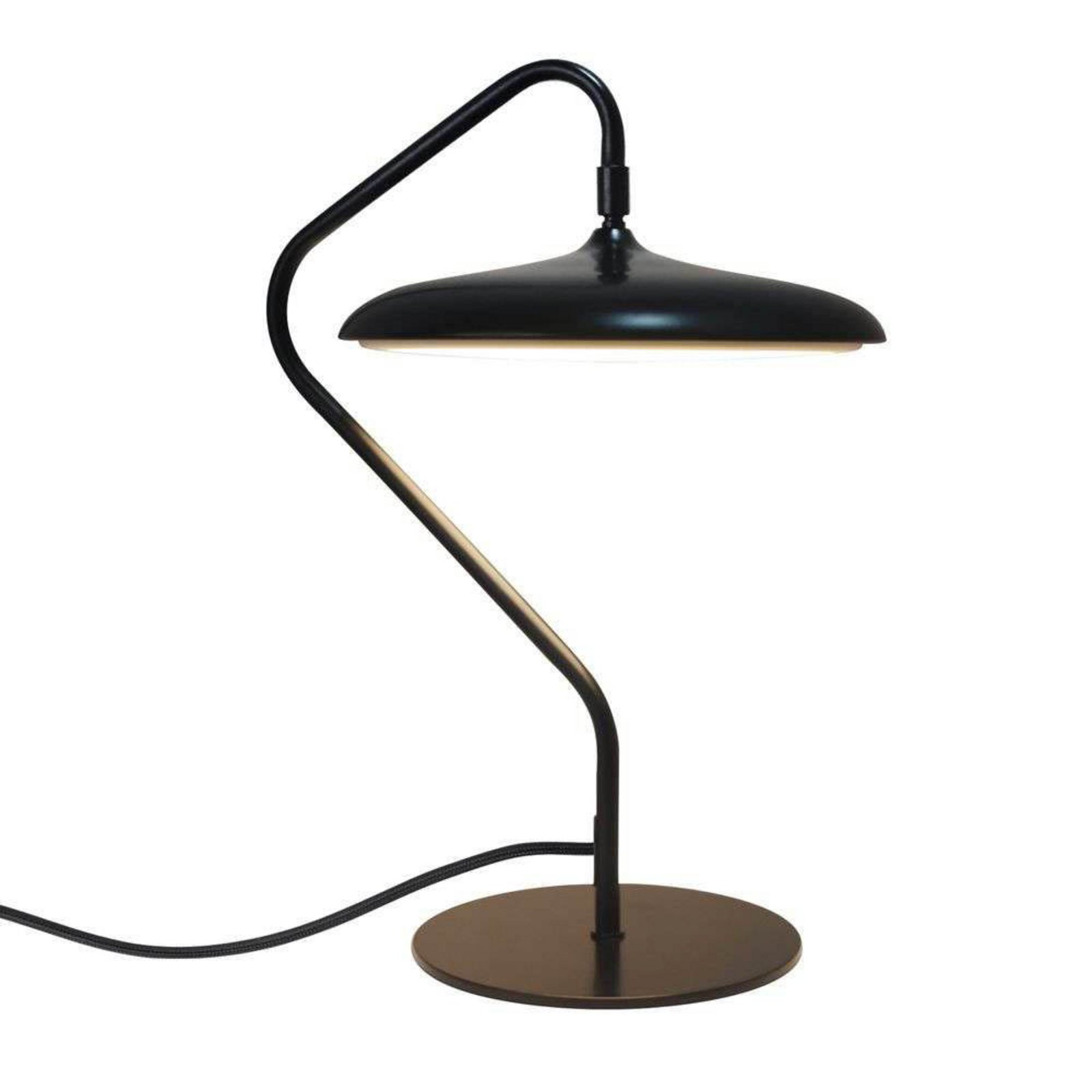 LED επιτραπέζια λάμπα Artist, μαύρη, ύψος 41 cm, μέταλλο