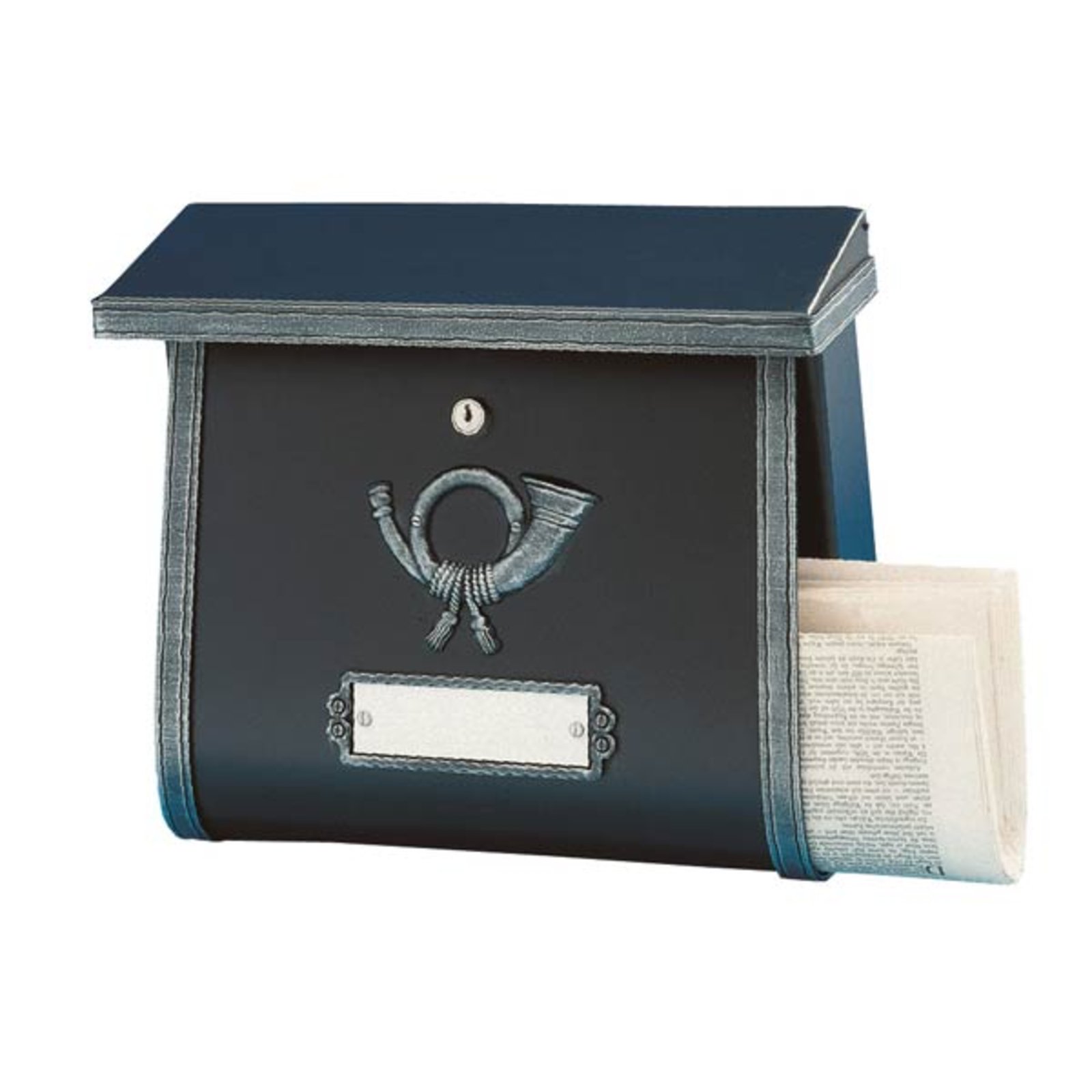 Rustic letterbox MULPI black antique