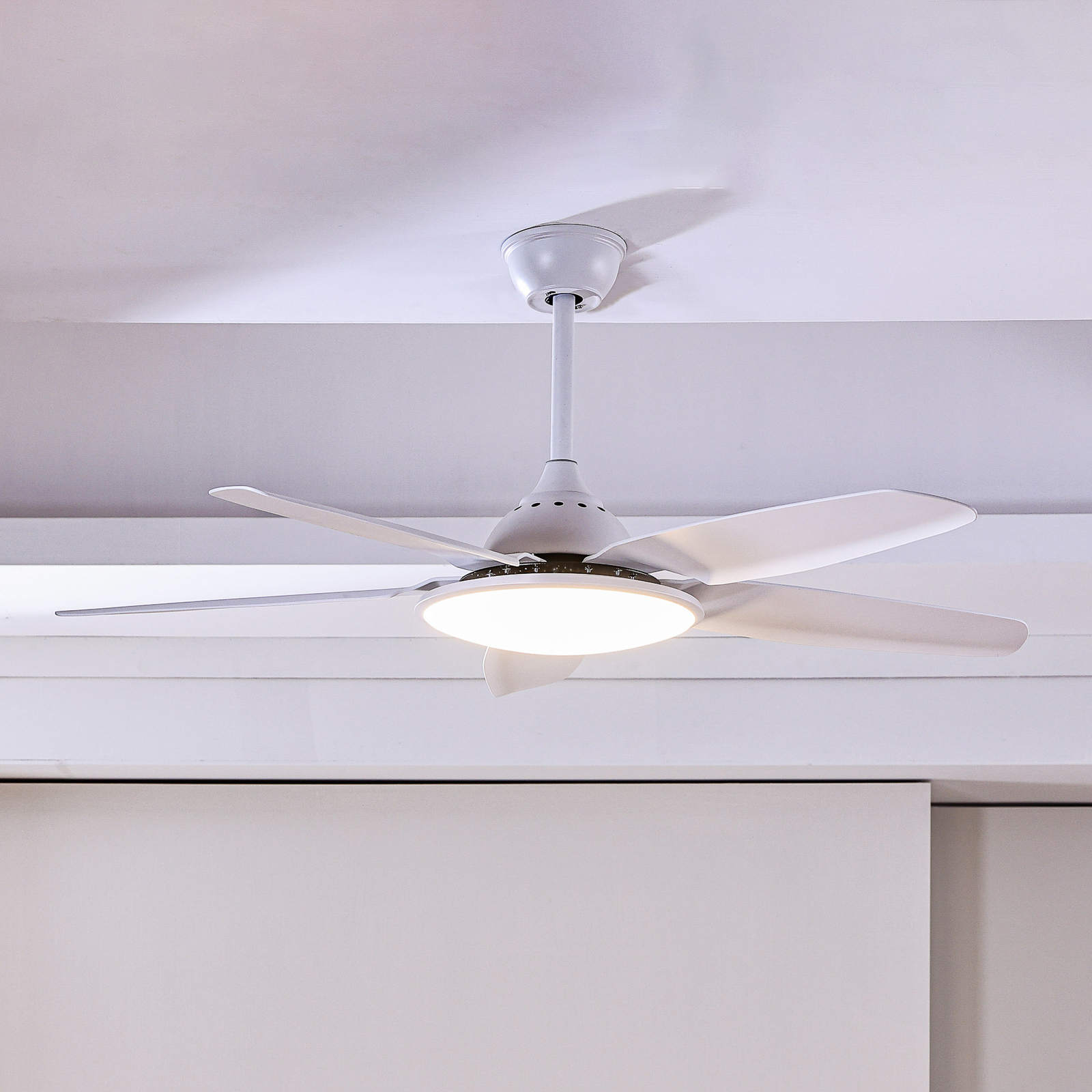 Starluna Divian LED ceiling fan, CCT, white