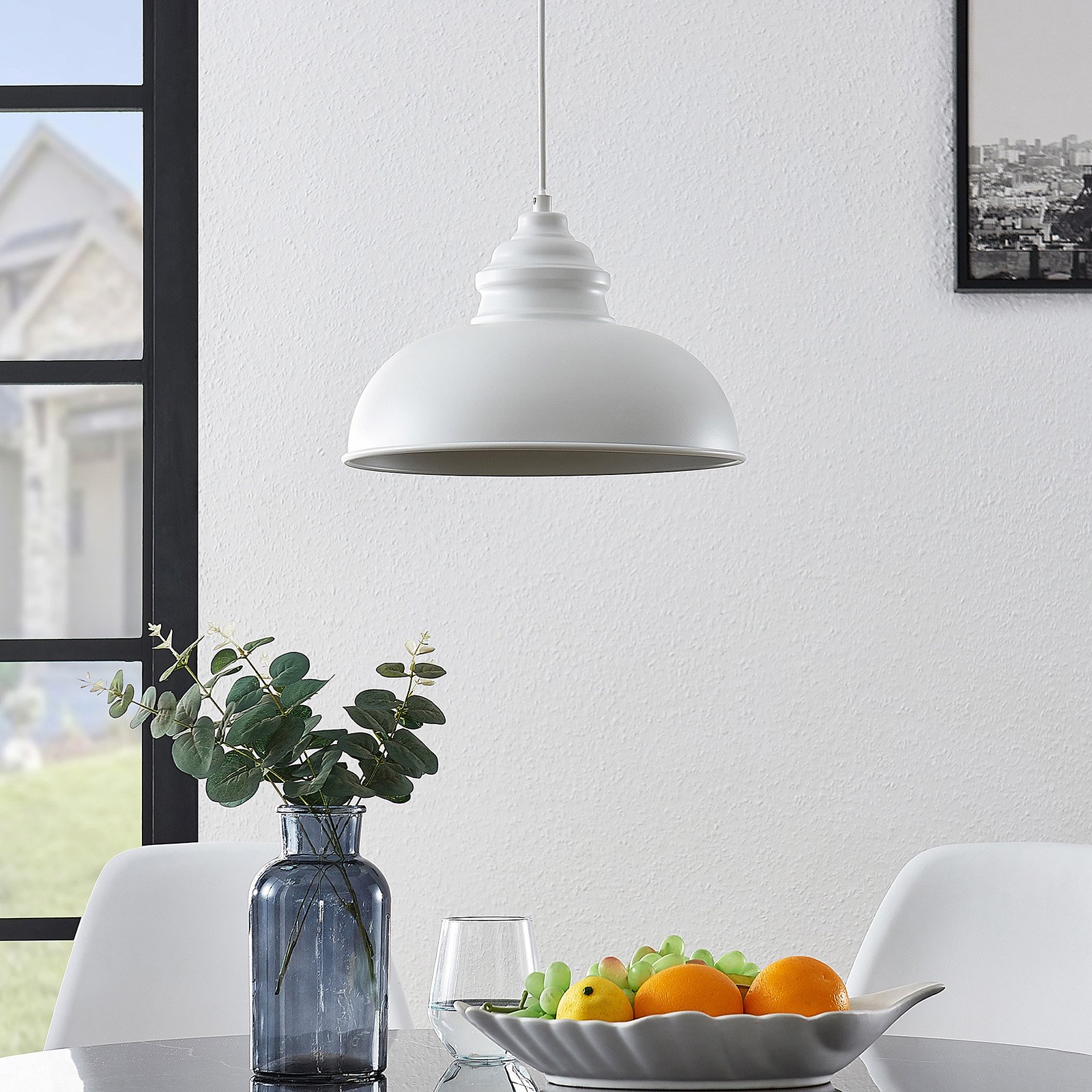 Cliona Pendant Matt White - Lindby