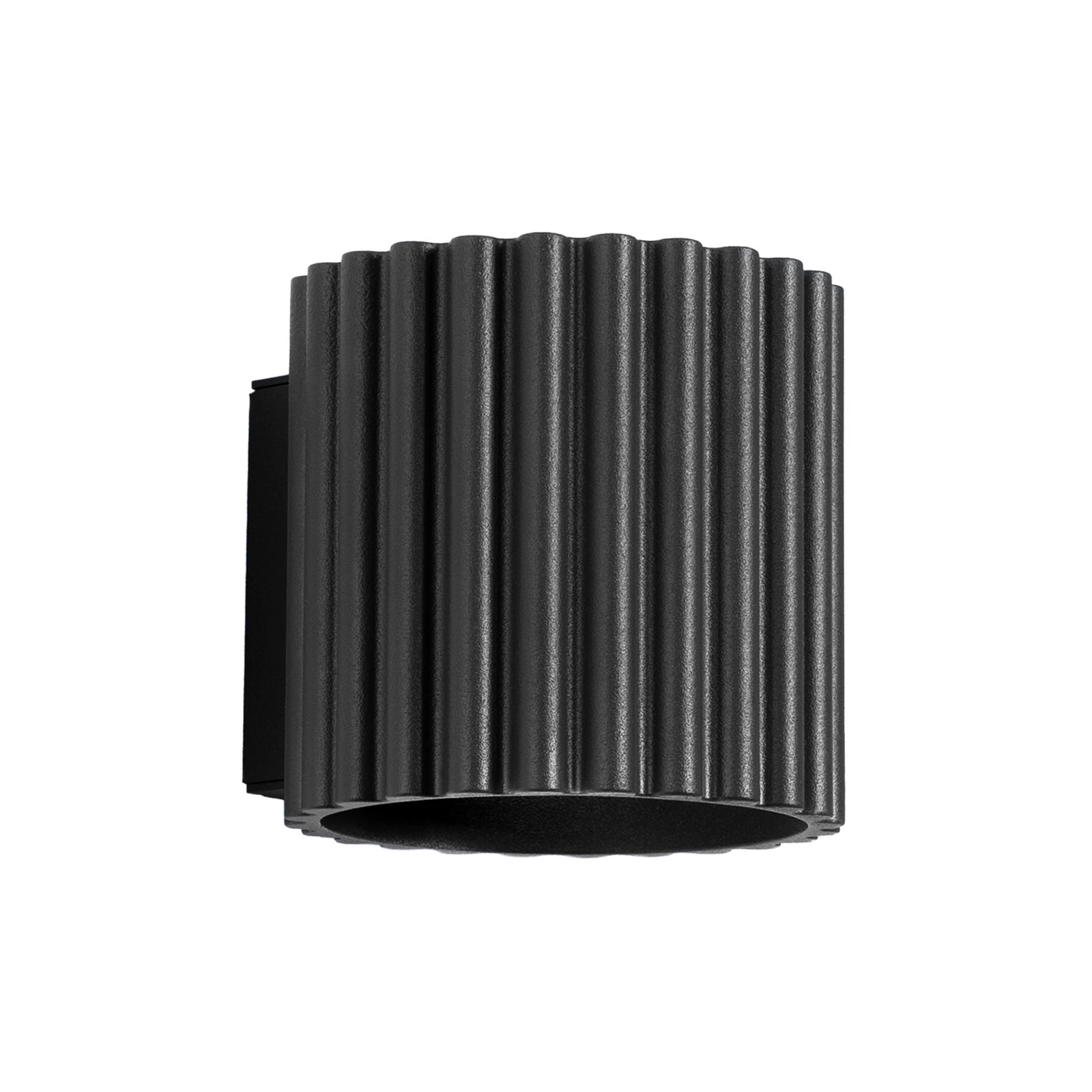 Aplică RIBLA, negru, Ø 10 cm, metal, G9