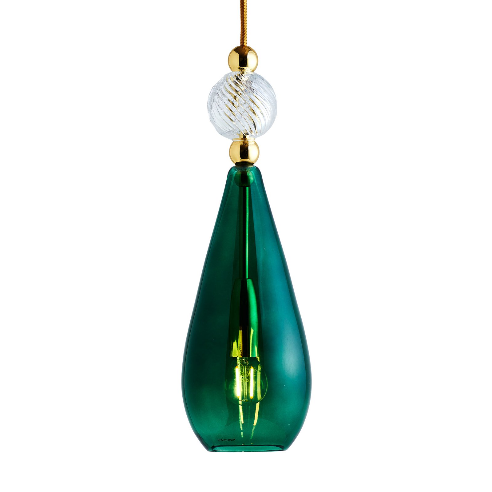 EBB & FLOW Smykke M/L gold crystal swirl Ball