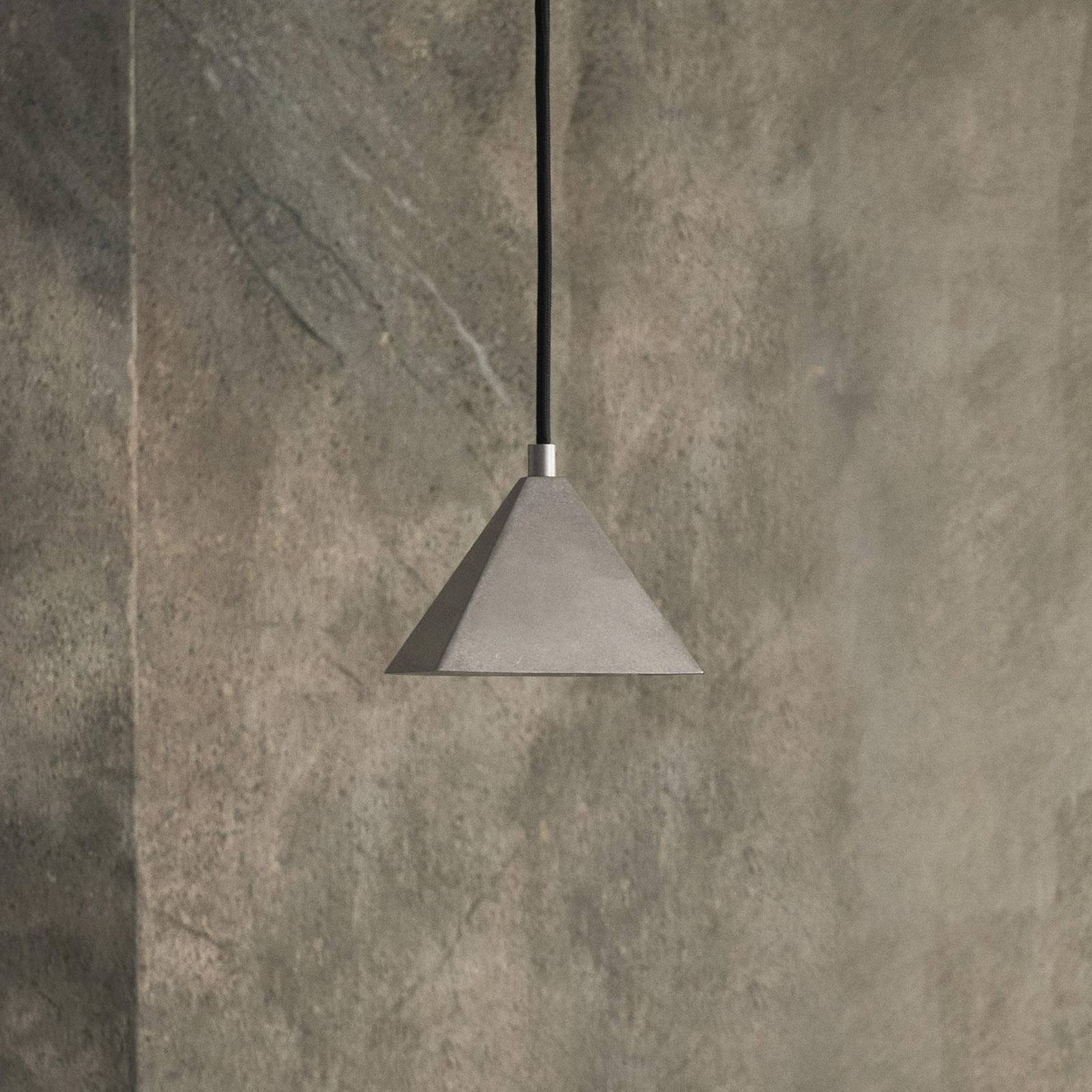 lampa wisząca ferm LIVING Kare, stalowo-szary, stal nierdzewna, 12,5 cm