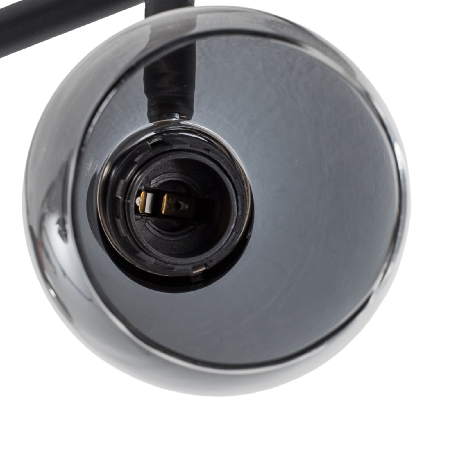 Stropní svítidlo Lindby Pendura, 4 světla, černá, sklo