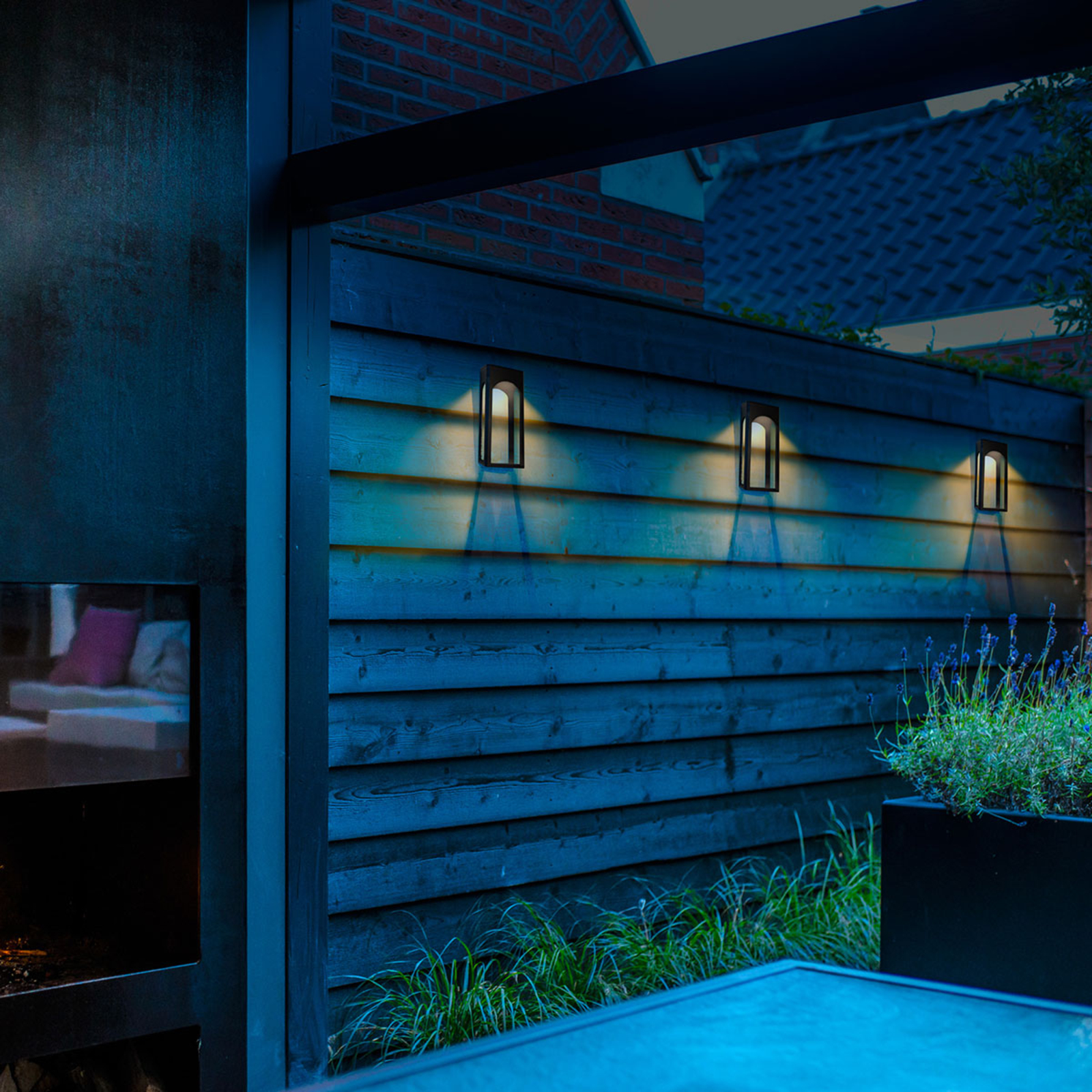 Solarbetriebene LED-Außenwandleuchte Solario | Lampenwelt.at