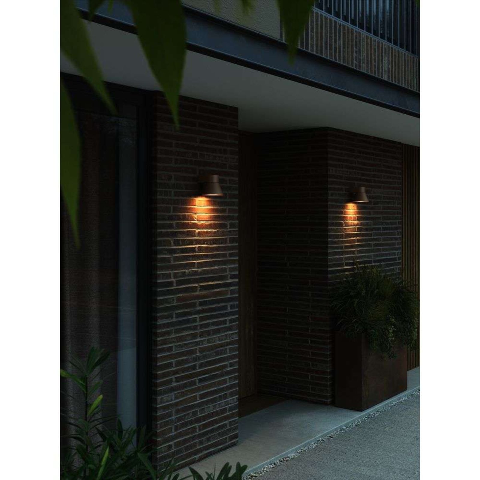 Kyklop Cone Outdoor Wall Lamp Rust - Nordlux