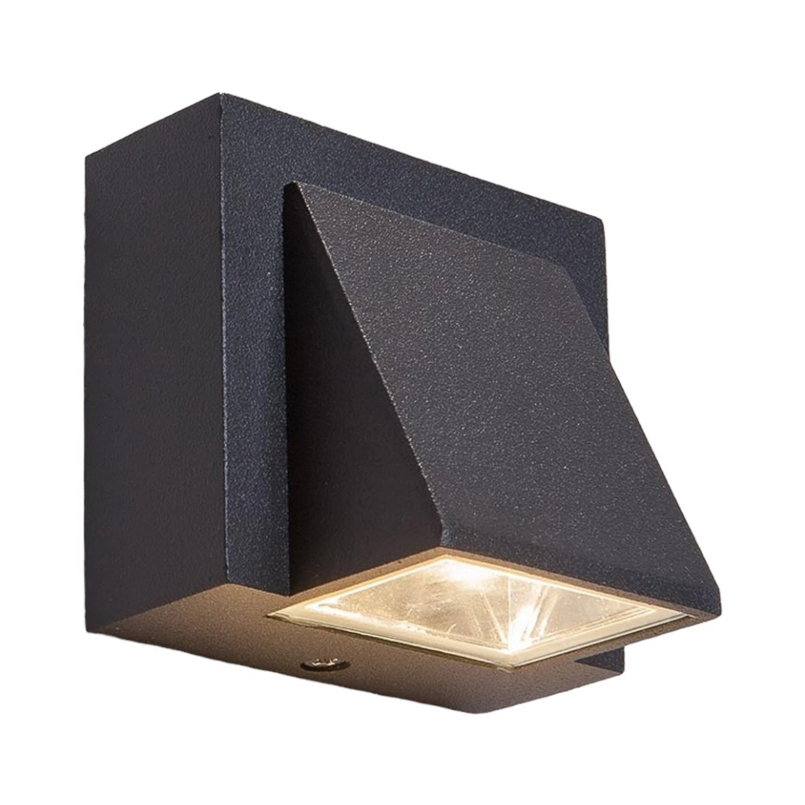 Lucande LED-ulkoseinävalaisin Marik, antrasiitti, metalli, IP54