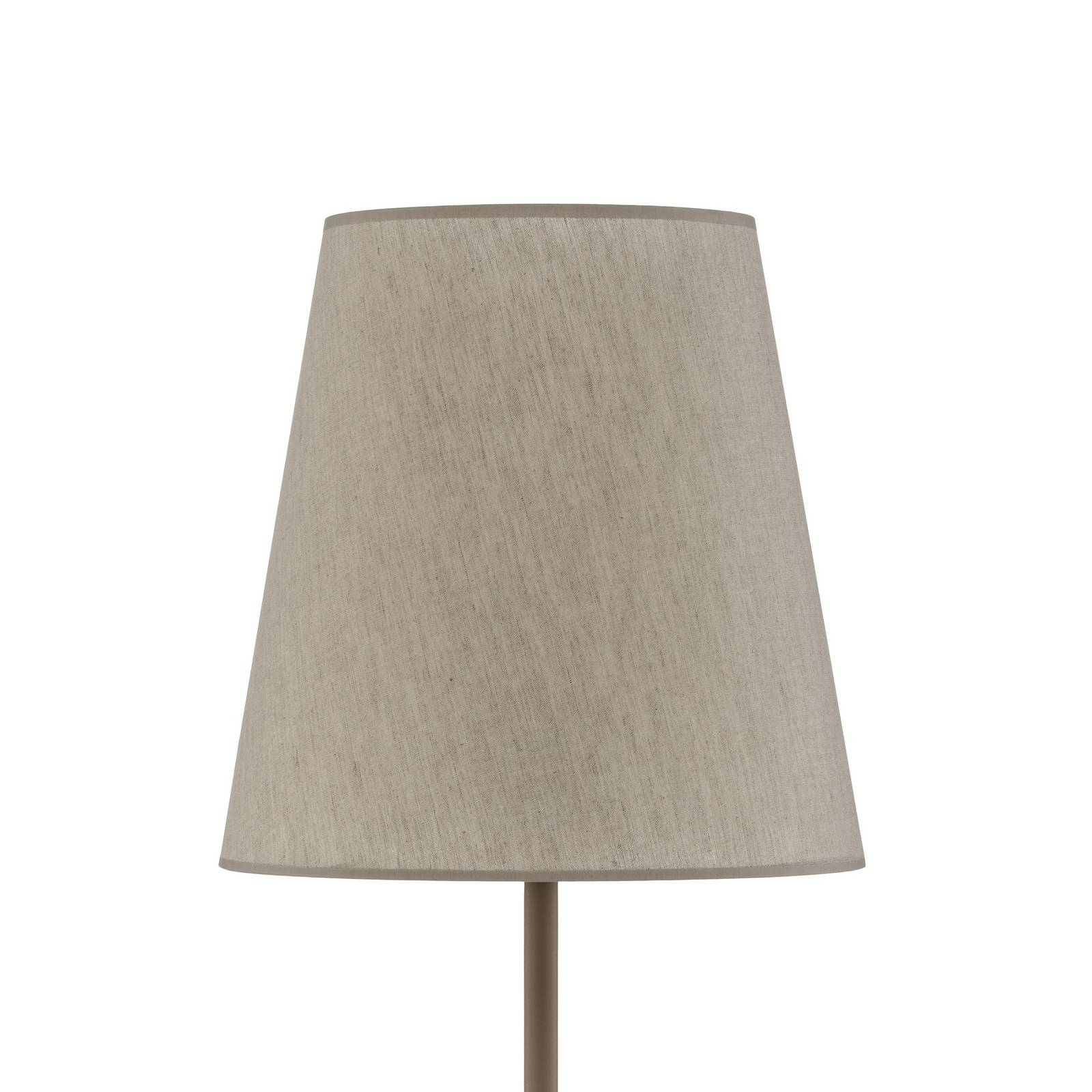 Lampa podłogowa Elizabeth, kolor piaskowy/beżowy, len, wysokość 152 cm, E27