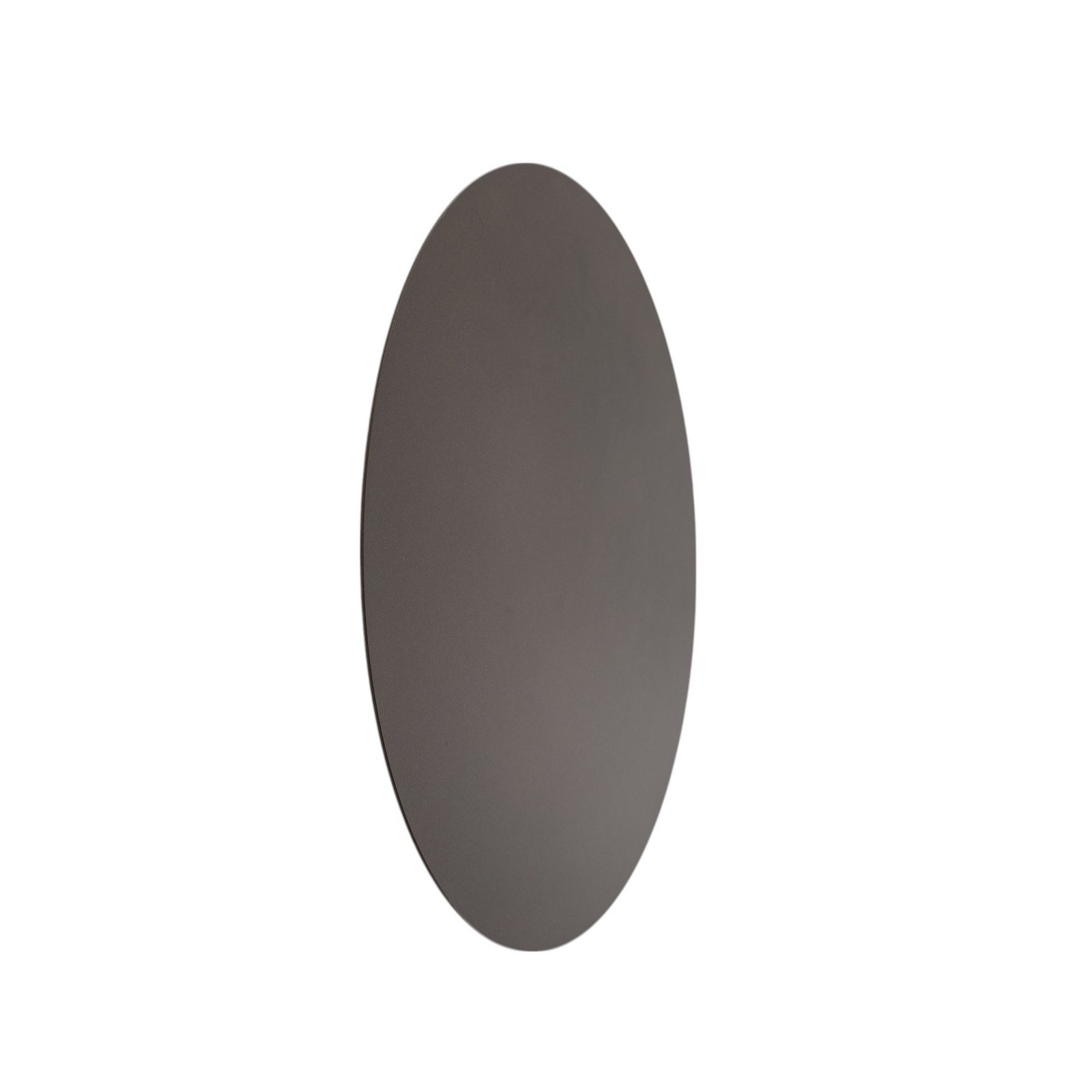 Luna seinävalaisin, ruskea, epäsuora valo, Ø 30 cm, teräs