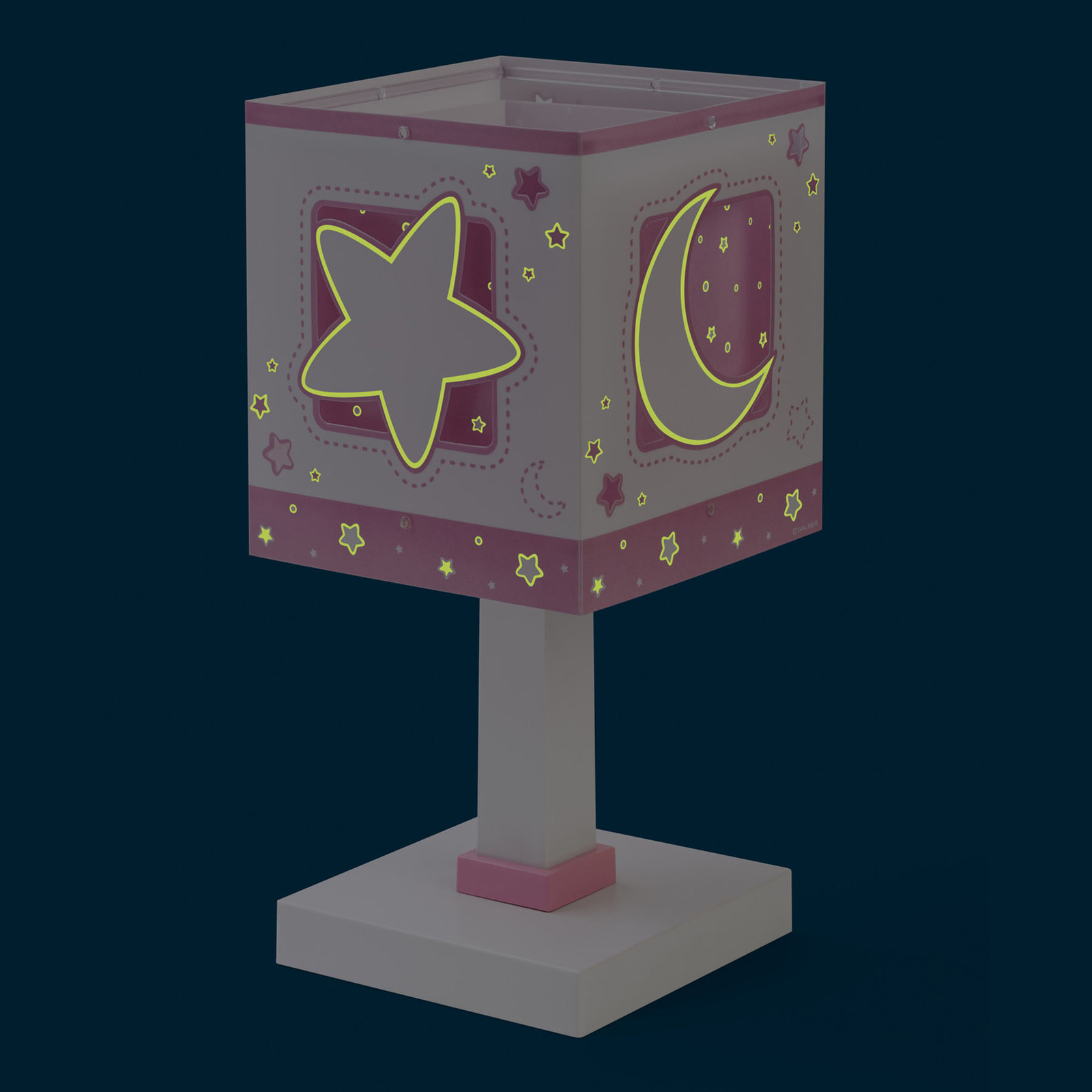 Mėnulio šviesos vaikiška stalinė lempa, rožinė