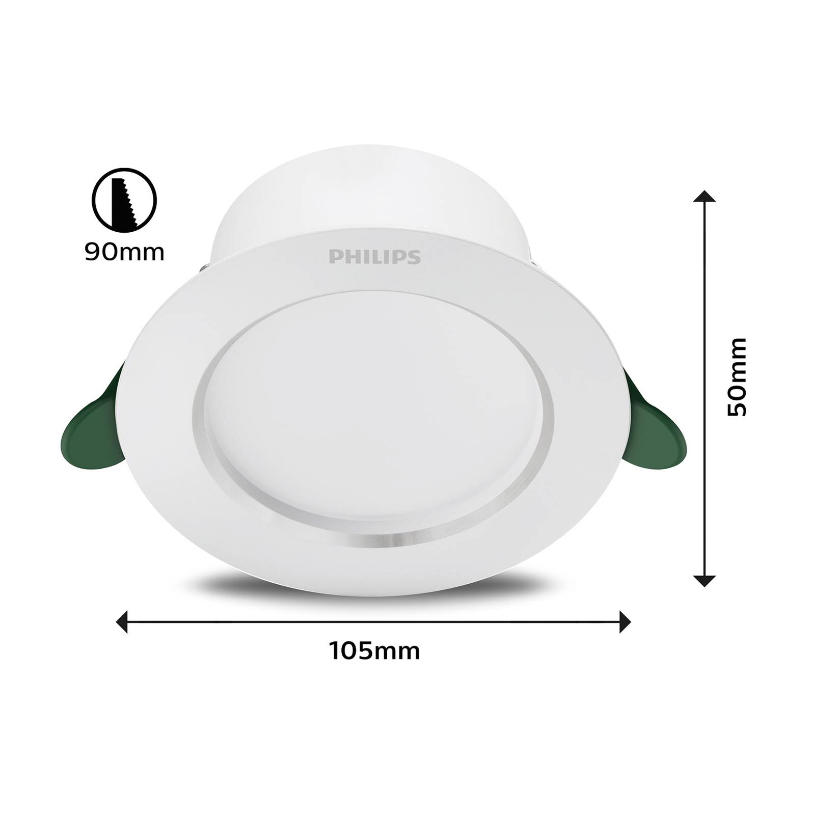 Levně Philips Diamond Cut LED spot 10,5cm 400lm/2,2W 830