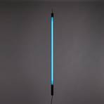 SELETTI LED lámpa Linea, kék, fa részletek, univerzális