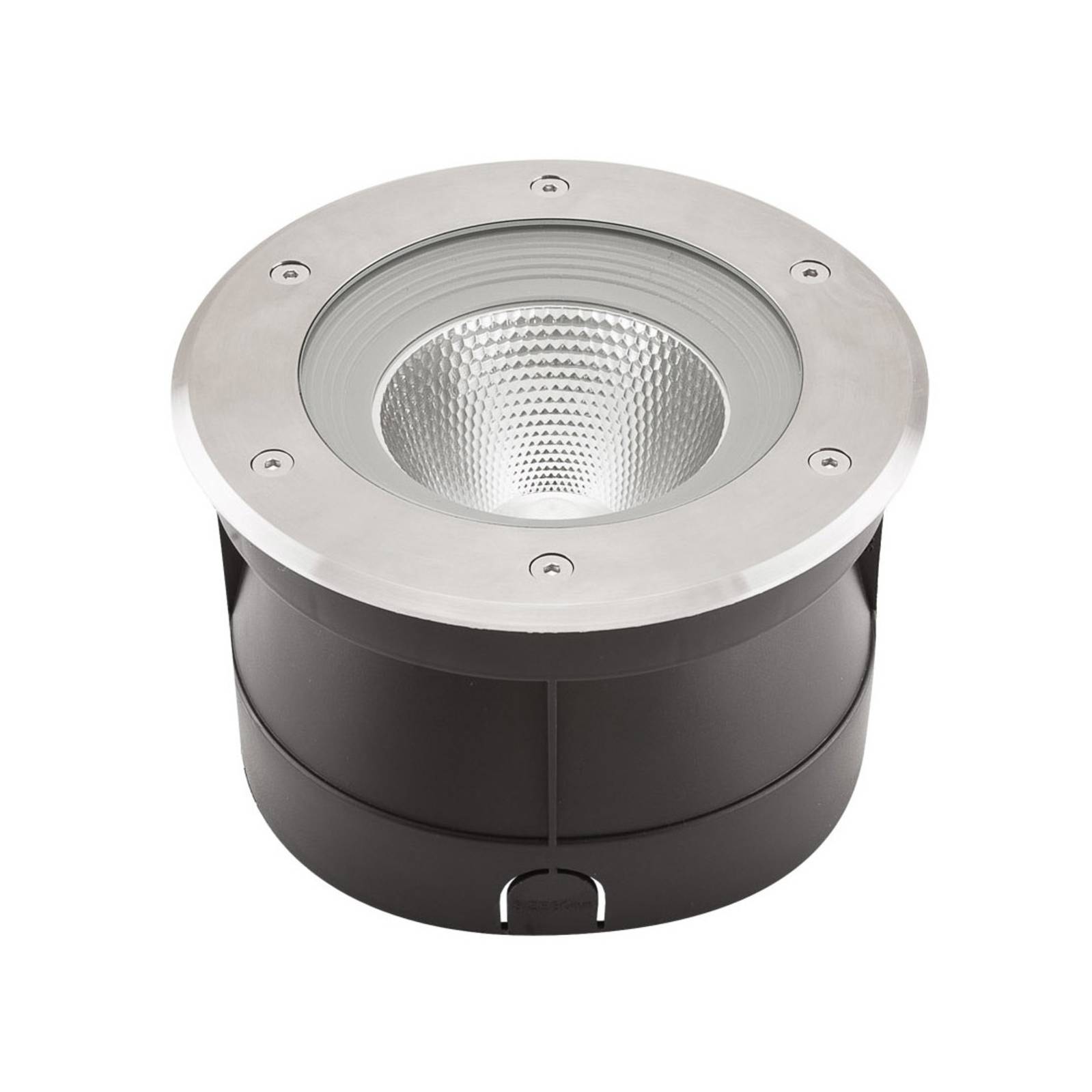 LED Bodeneinbauleuchte - rund - Edelstahl   AluIP67 - 110-240V - 24W - 3000K - 1636lm