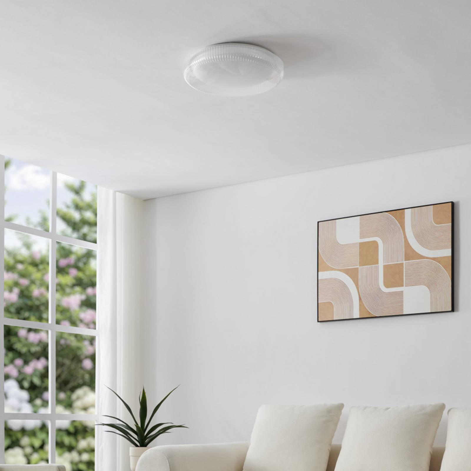 EGLO LED plafondlamp MONTEDORO, helder/wit, Ø 40 cm, CCT
