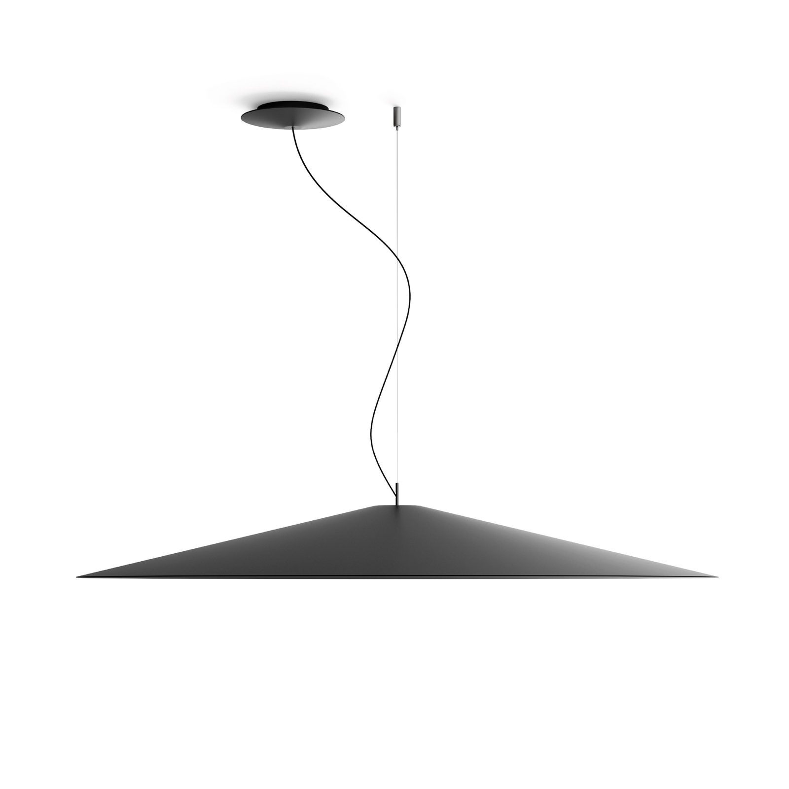 Luceplan Koinè LED luminária pendente 927 Ø110cm preto