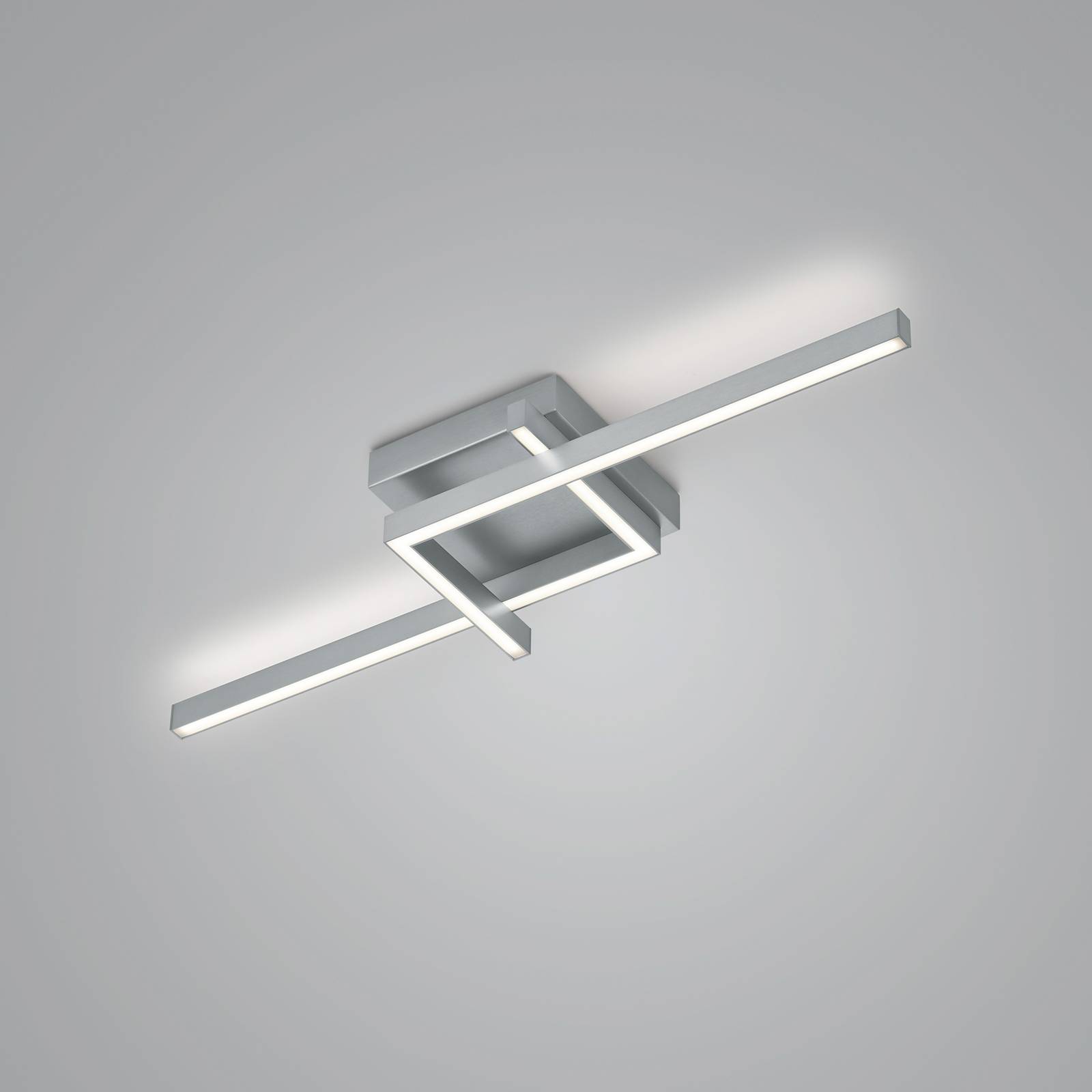 E-shop Stropné svietidlo Frida LED, 84x24cm, matný nikel