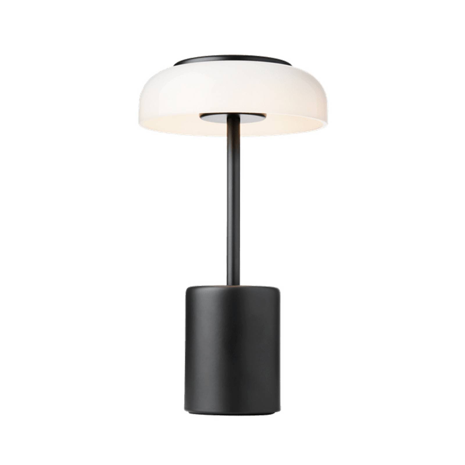 Nuura LED-Akku-Tischlampe Blossi, Höhe 26 cm, schwarz/opal günstig online kaufen
