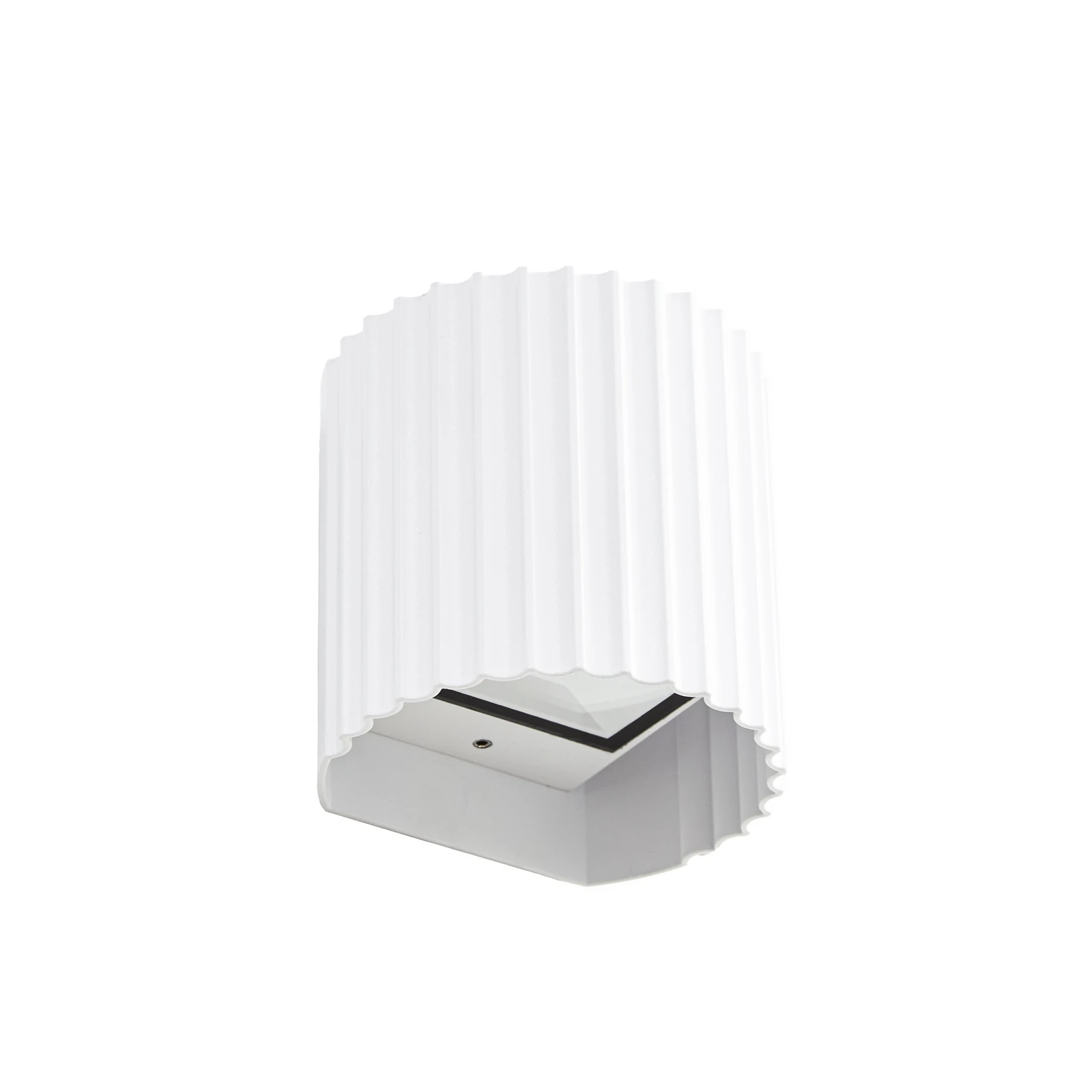 Lindby LED εξωτερικός φωτισμός τοίχου Ralino, λευκός, 2 φτερά, IP65