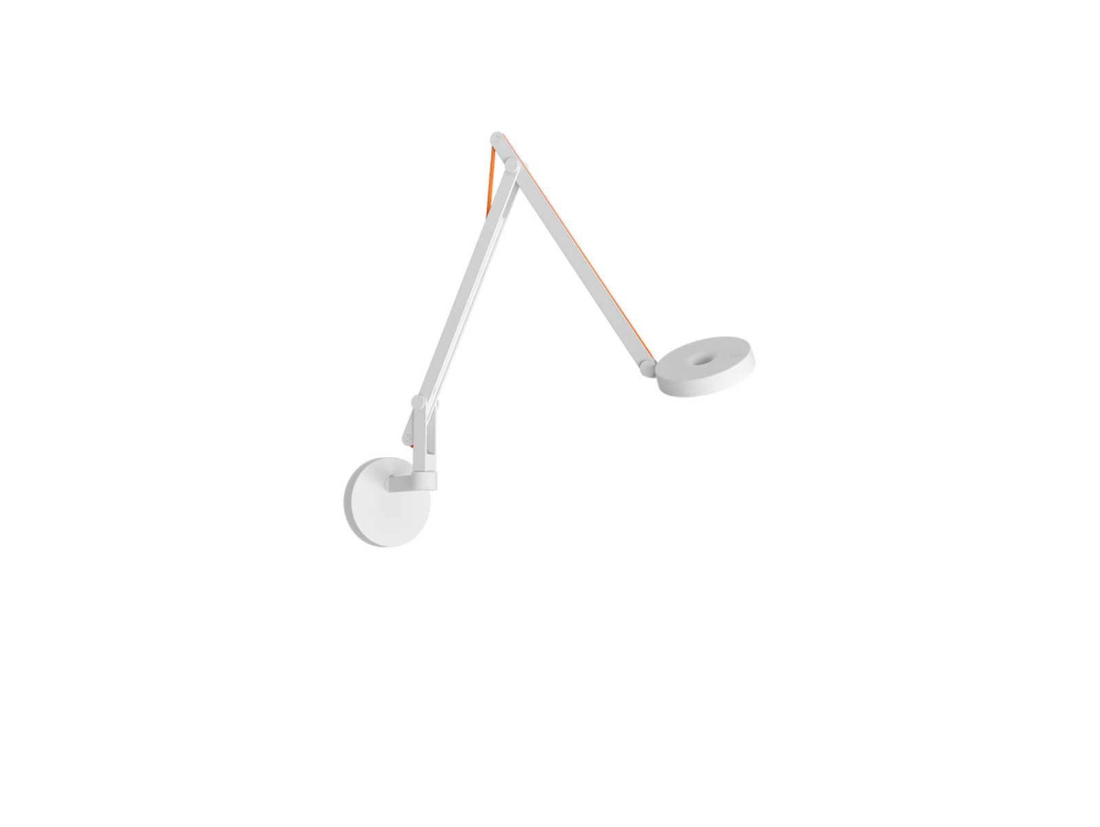 String W2 Mini Wall Lamp DTW Matt White/Orange - Rotaliana