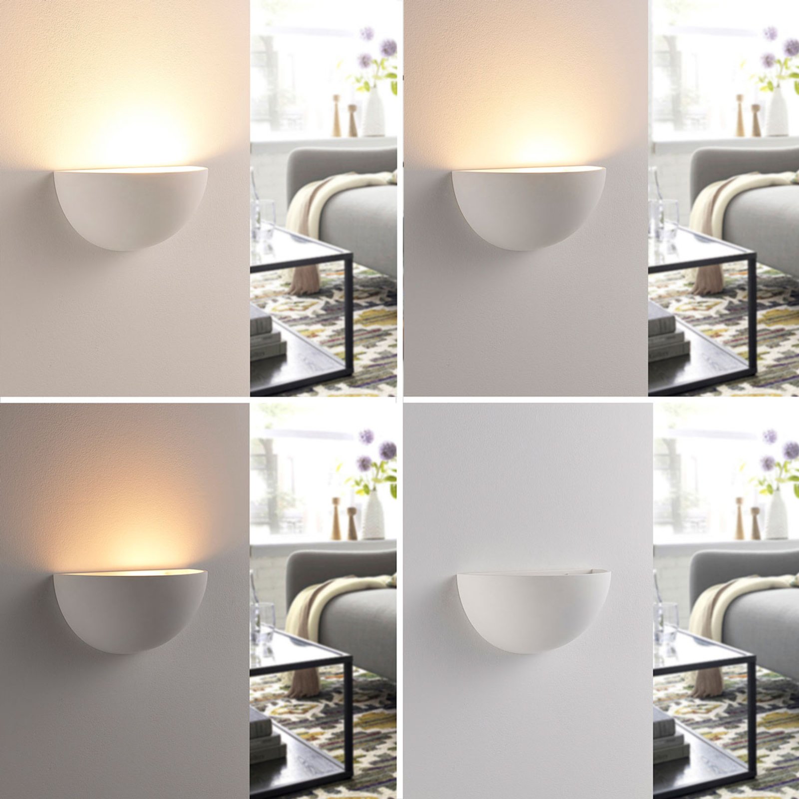 Narin Applique Murale White - Lindby