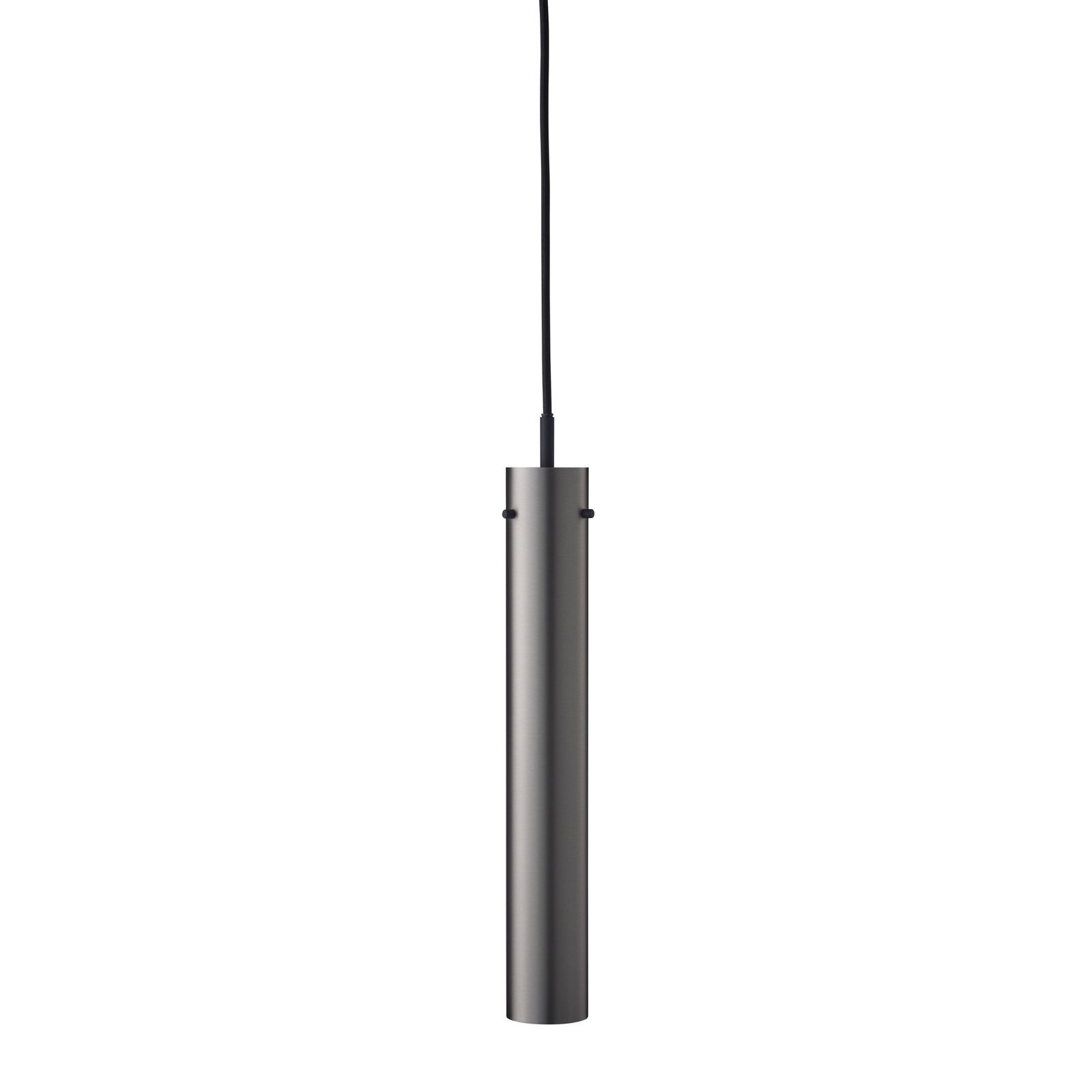 Candeeiro suspenso FRANDSEN FM2014, aço polido, altura 36 cm