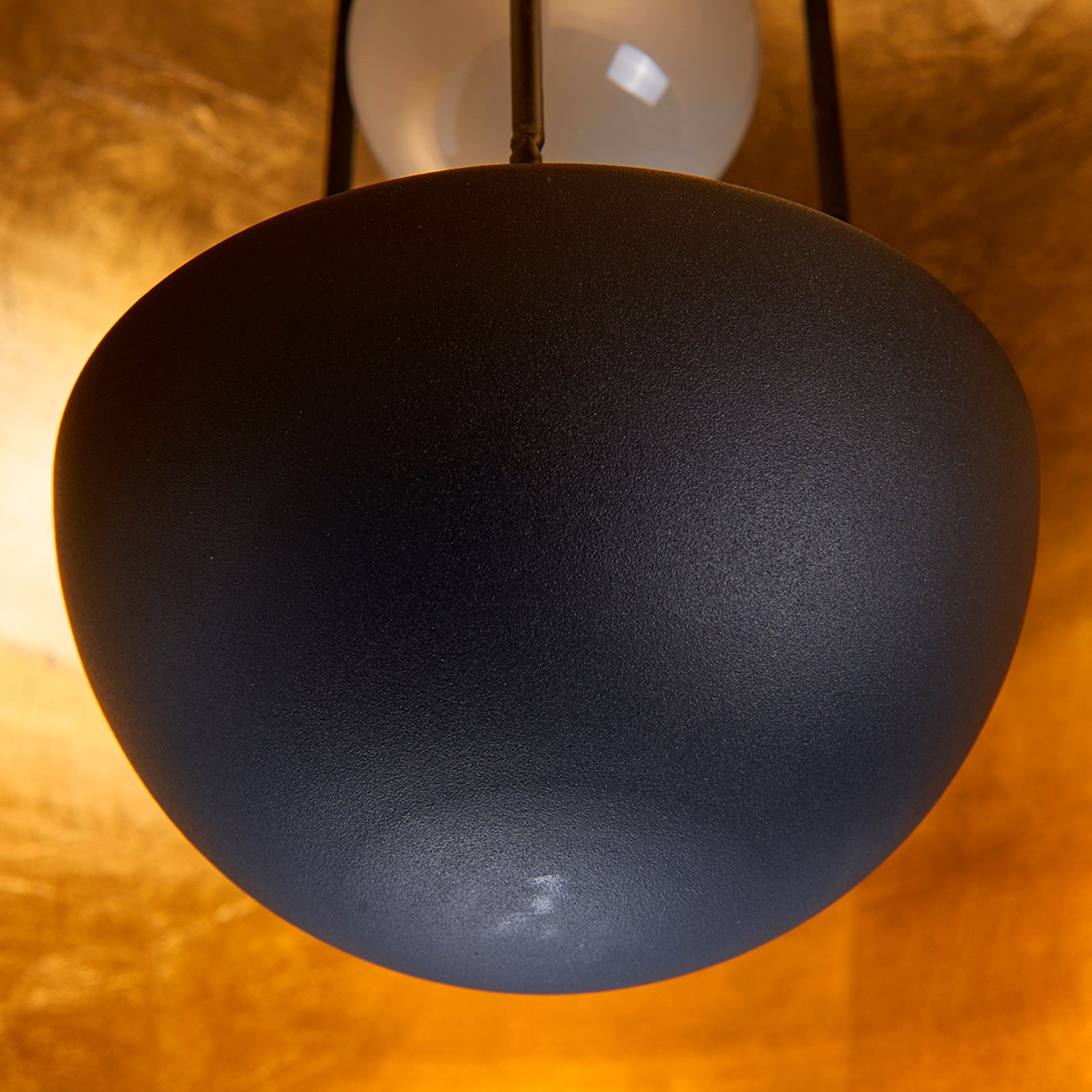 Lya Plafonnier Ø41 Black/Gold - Lindby