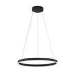 LED hanglamp Sirko, Ø 60 cm, zandzwart, metaal, CCT